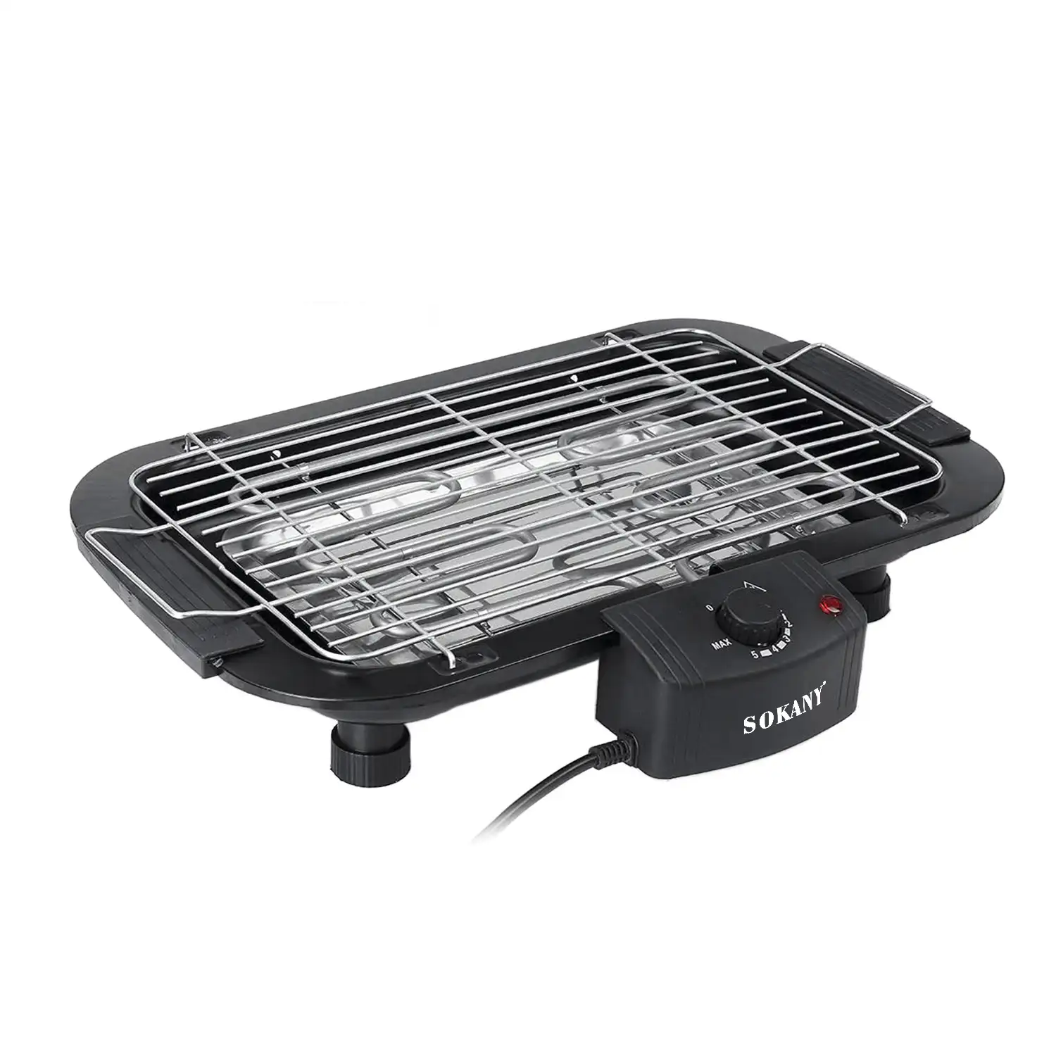 Barbacoa eléctrica de 2000W. Ajustable a 3 alturas.