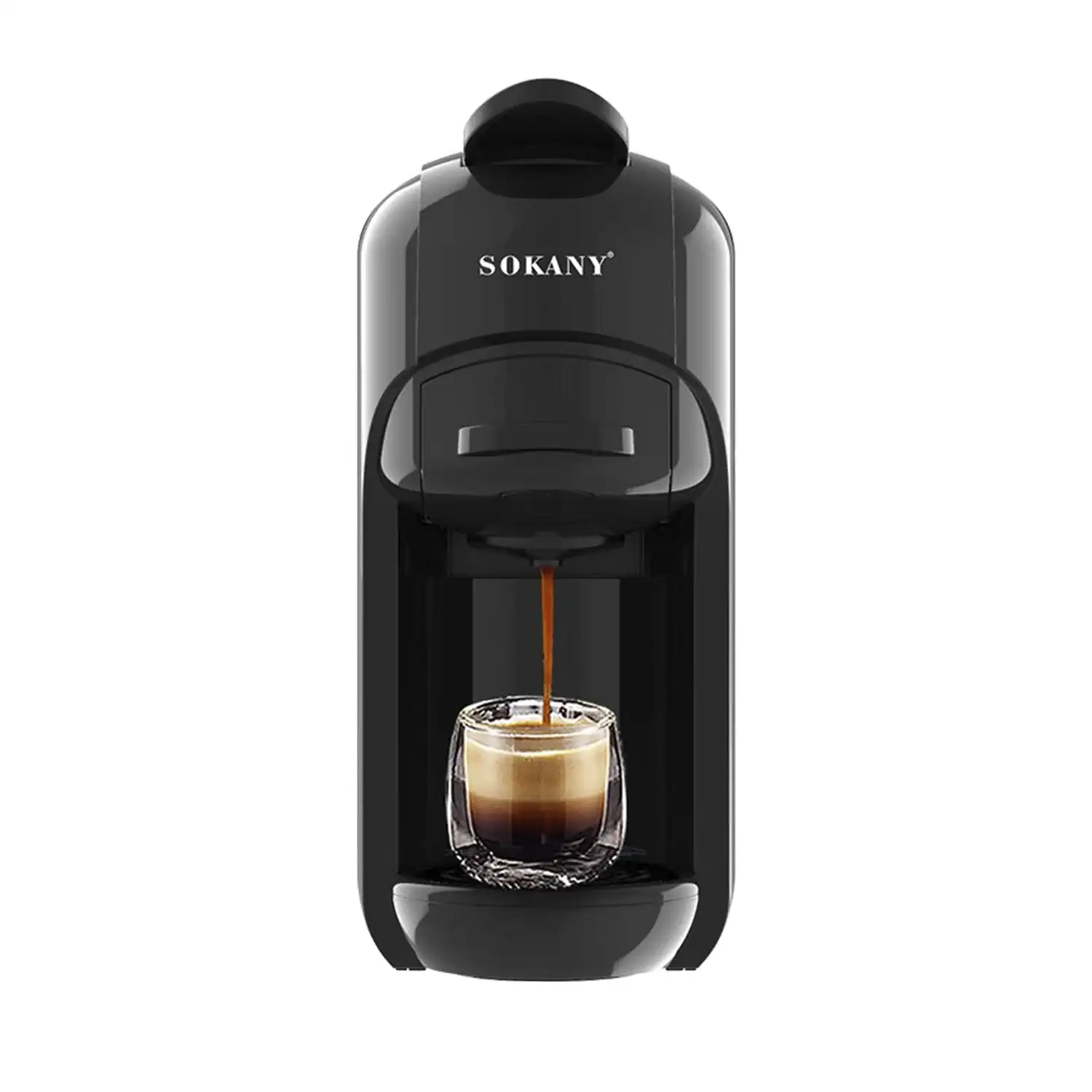 Cafetera multi cápsulas 19Bar, 0.6L, 1450w depósito. Función auto-stop. Compatible cápsulas  Nespresso, Dolce Gusto y cafe molido