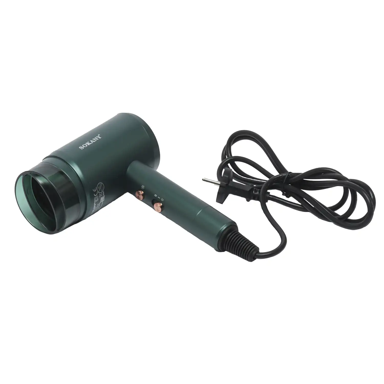 Secador de pelo profesional 1600w, 2 velocidad/temperatura. Iones negativos