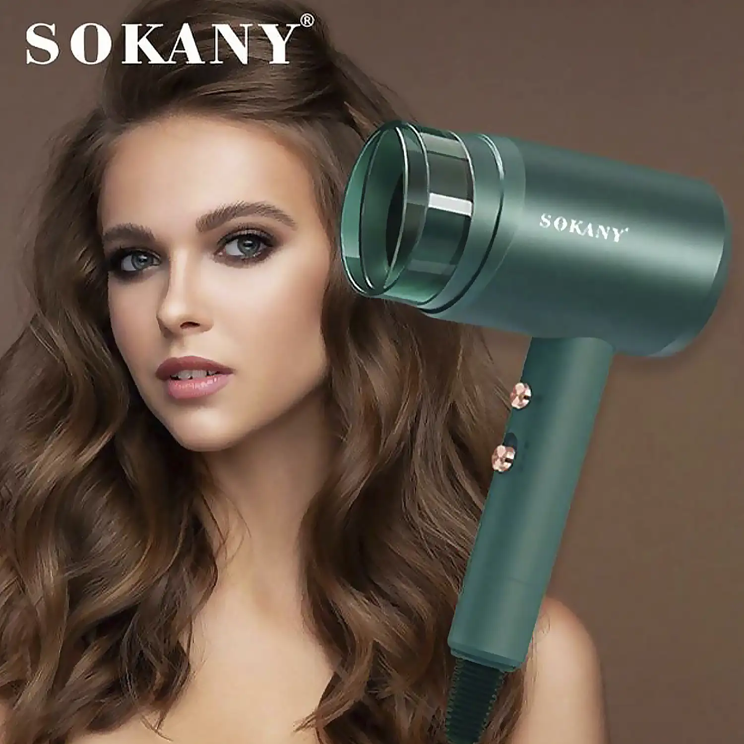 Secador de pelo profesional 1600w, 2 velocidad/temperatura. Iones negativos