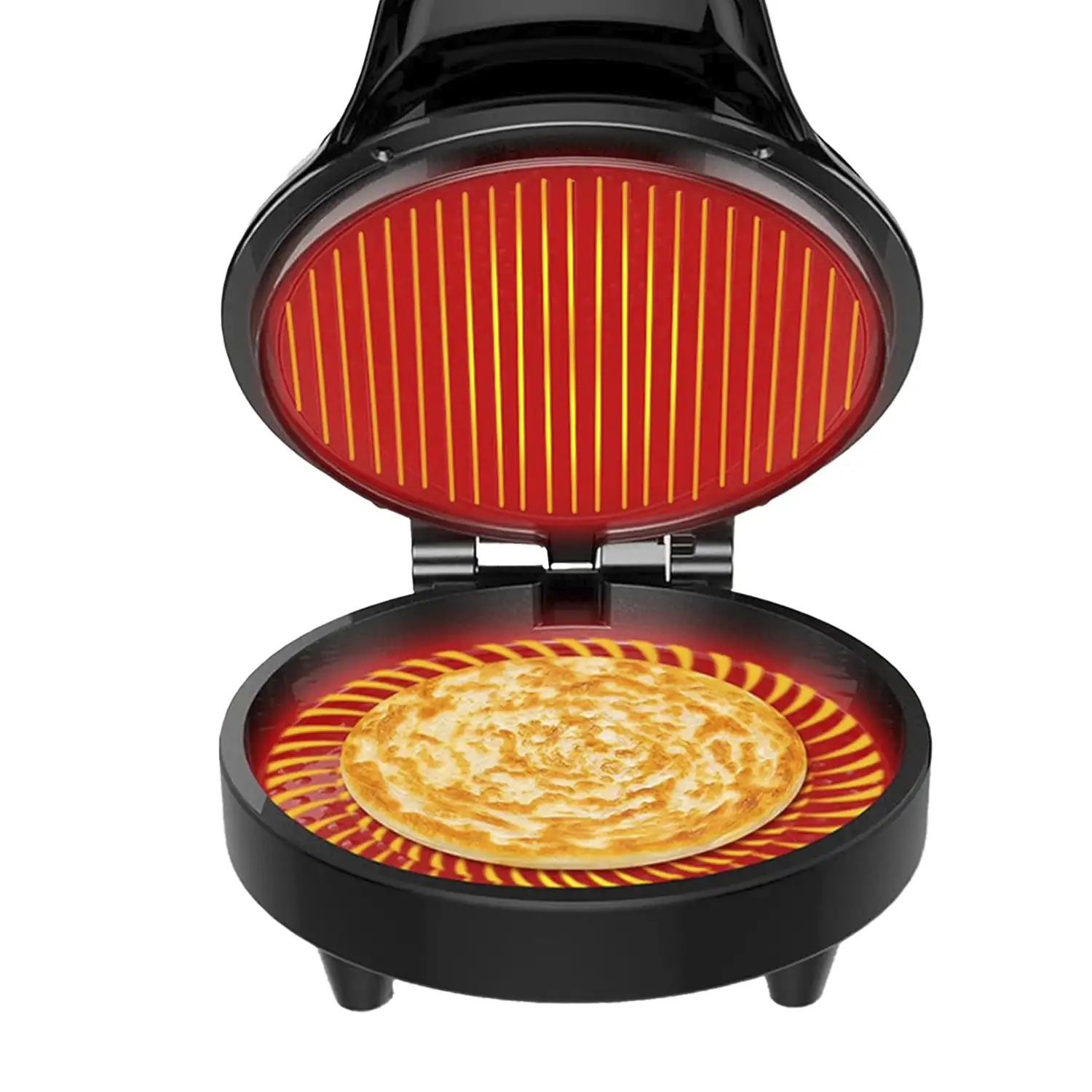 Molde de pizza eléctrico con 2000W. Pizas de hasta 30 cms de diámetro.