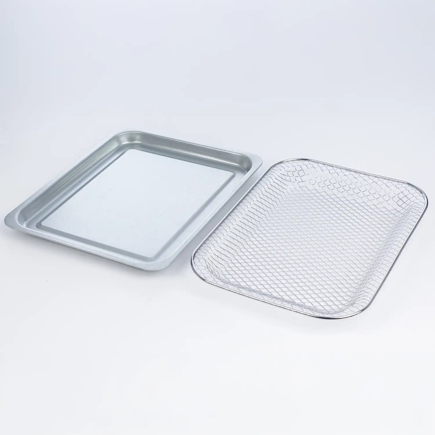 Freidora horno de aire sin aceite 1800w 18L. Doble bandeja con ventana de visualización.