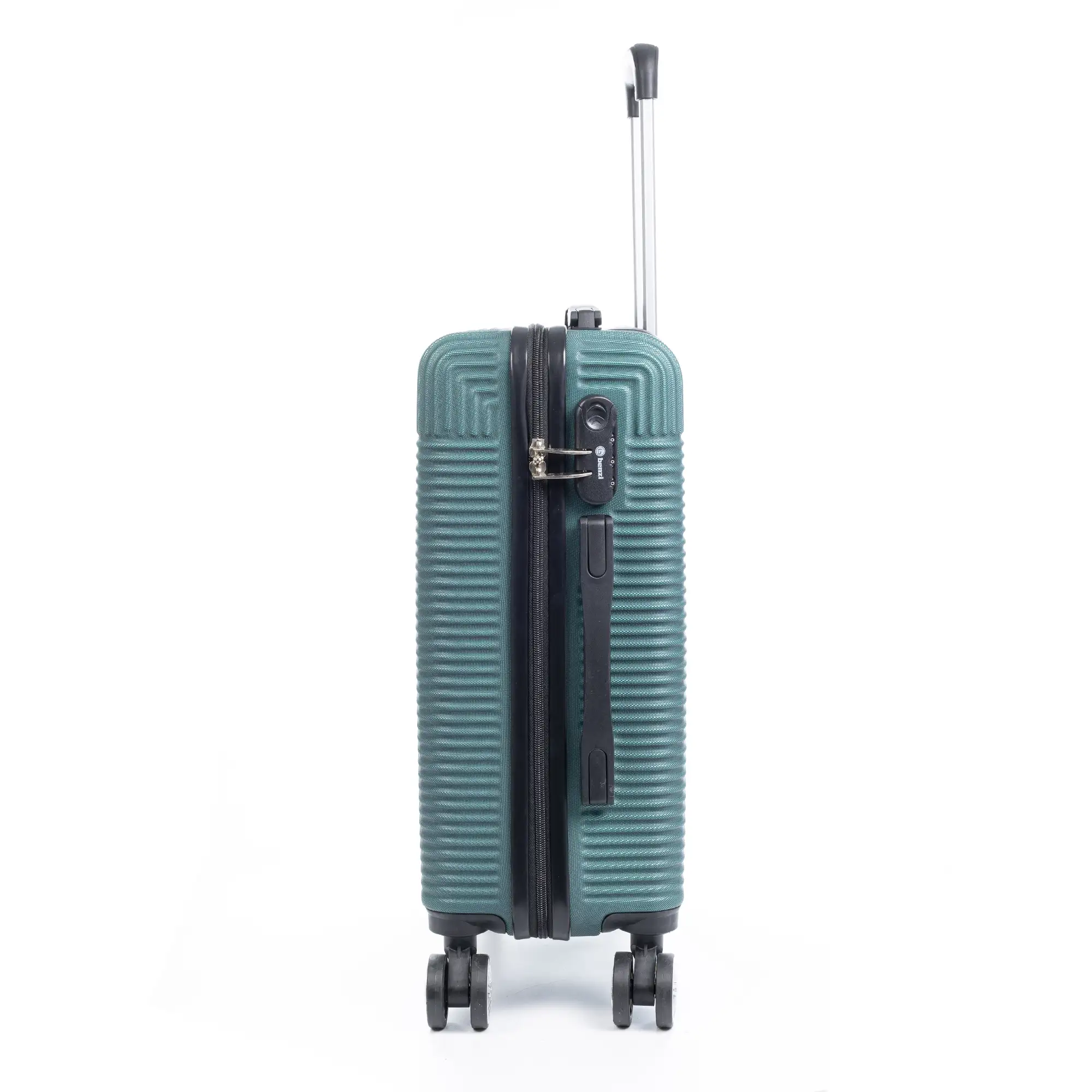 Maleta gran volumen trolley rígida ultraligera, de ABS de alta resistencia. Cerradura numérica, 4 ruedas dobles giratorias 360°.