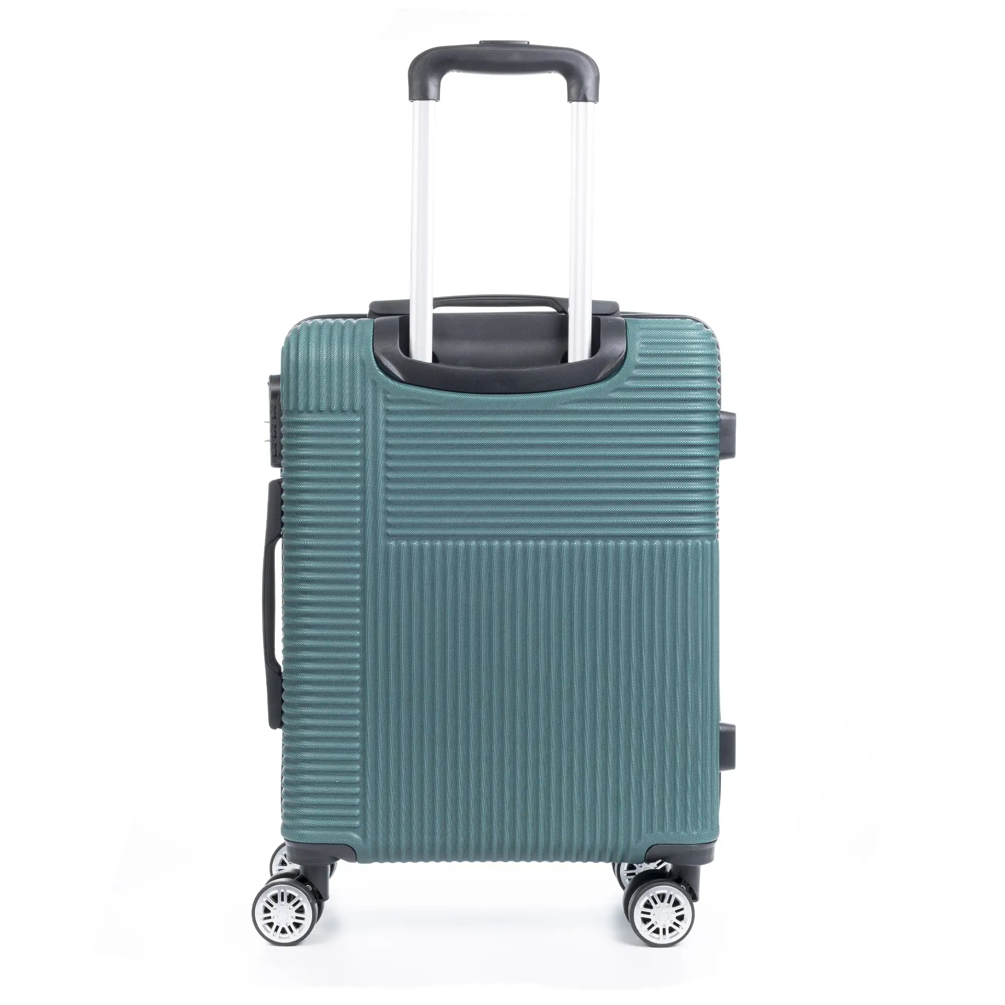 Juego de 3 maletas trolley rígidas ultraligeras, de ABS de alta resistencia. Cerradura numérica, 4 ruedas giratorias 360°.