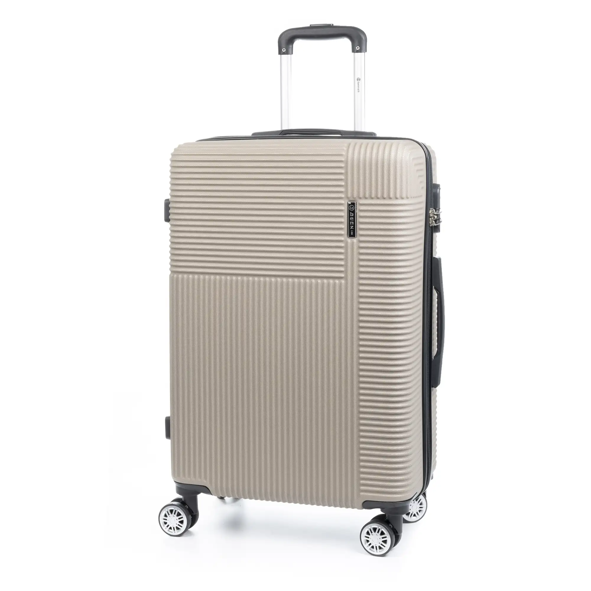 Maleta mediana trolley rígida ultraligera, de ABS de alta resistencia. Cerradura numérica, 4 ruedas dobles giratorias 360°.