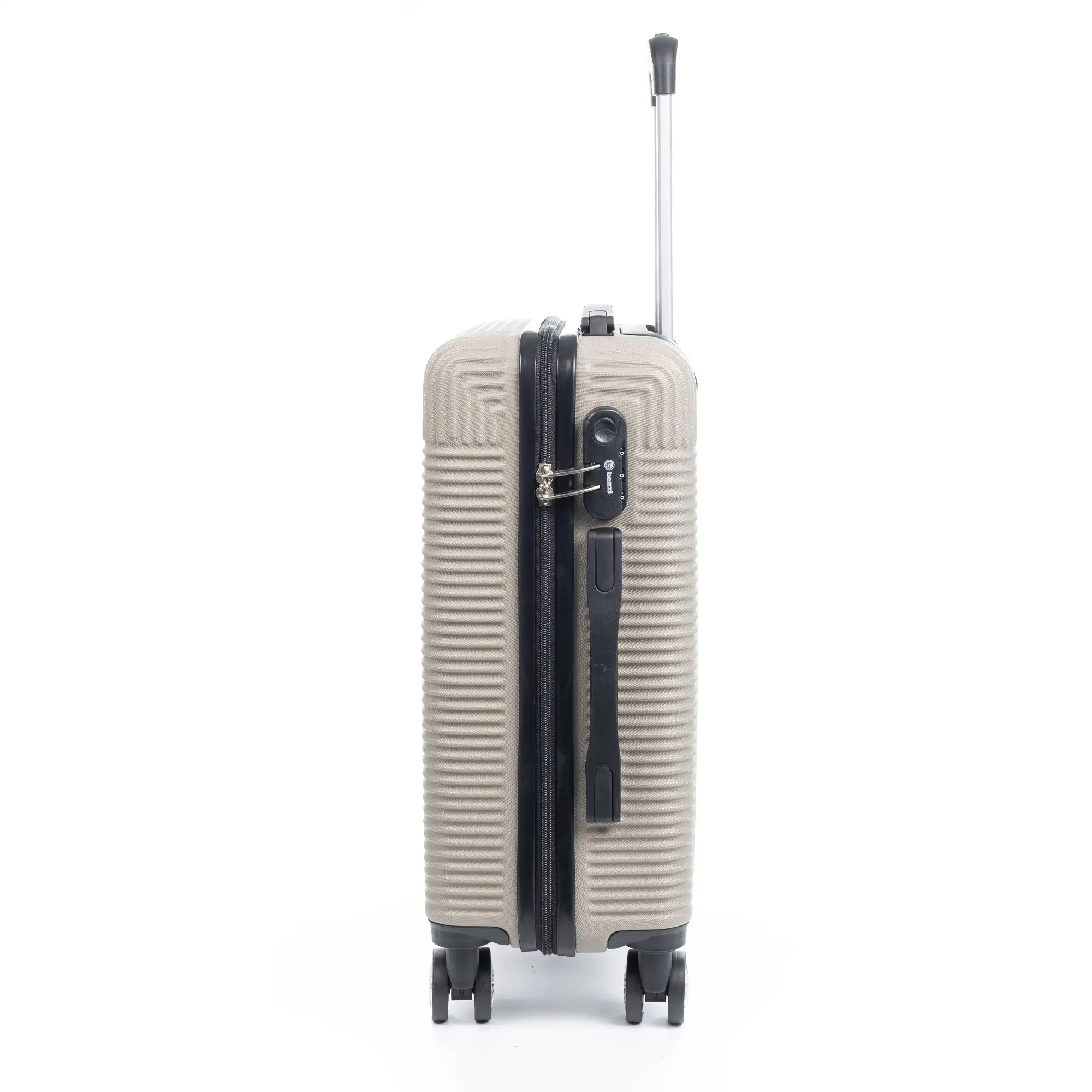 Maleta mediana trolley rígida ultraligera, de ABS de alta resistencia. Cerradura numérica, 4 ruedas dobles giratorias 360°.