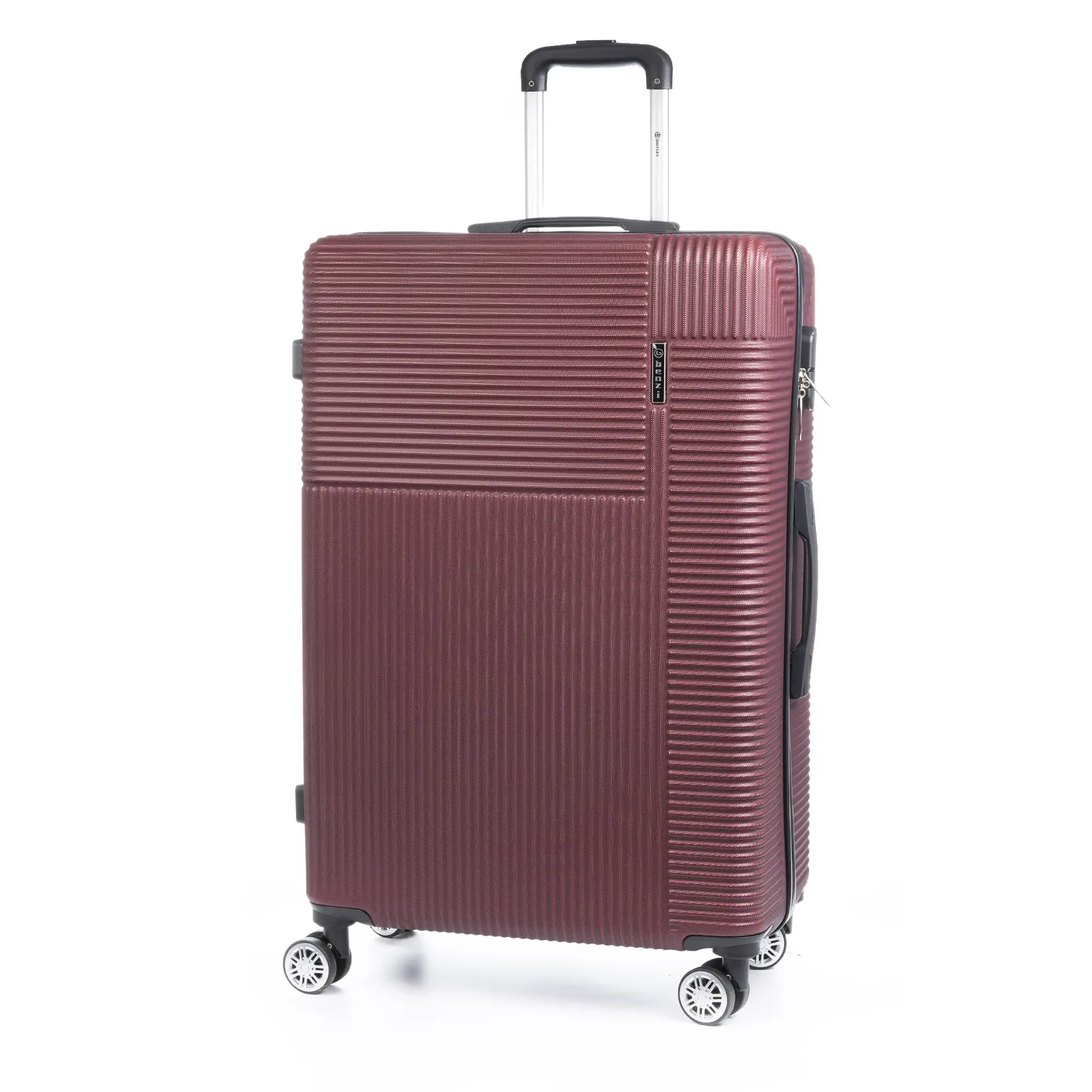 Maleta gran volumen trolley rígida ultraligera, de ABS de alta resistencia. Cerradura numérica, 4 ruedas dobles giratorias 360°.