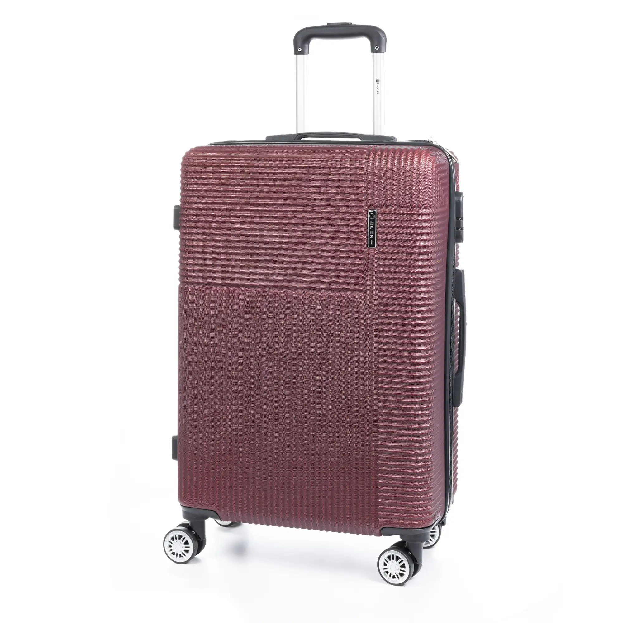 Maleta mediana trolley rígida ultraligera, de ABS de alta resistencia. Cerradura numérica, 4 ruedas dobles giratorias 360°.