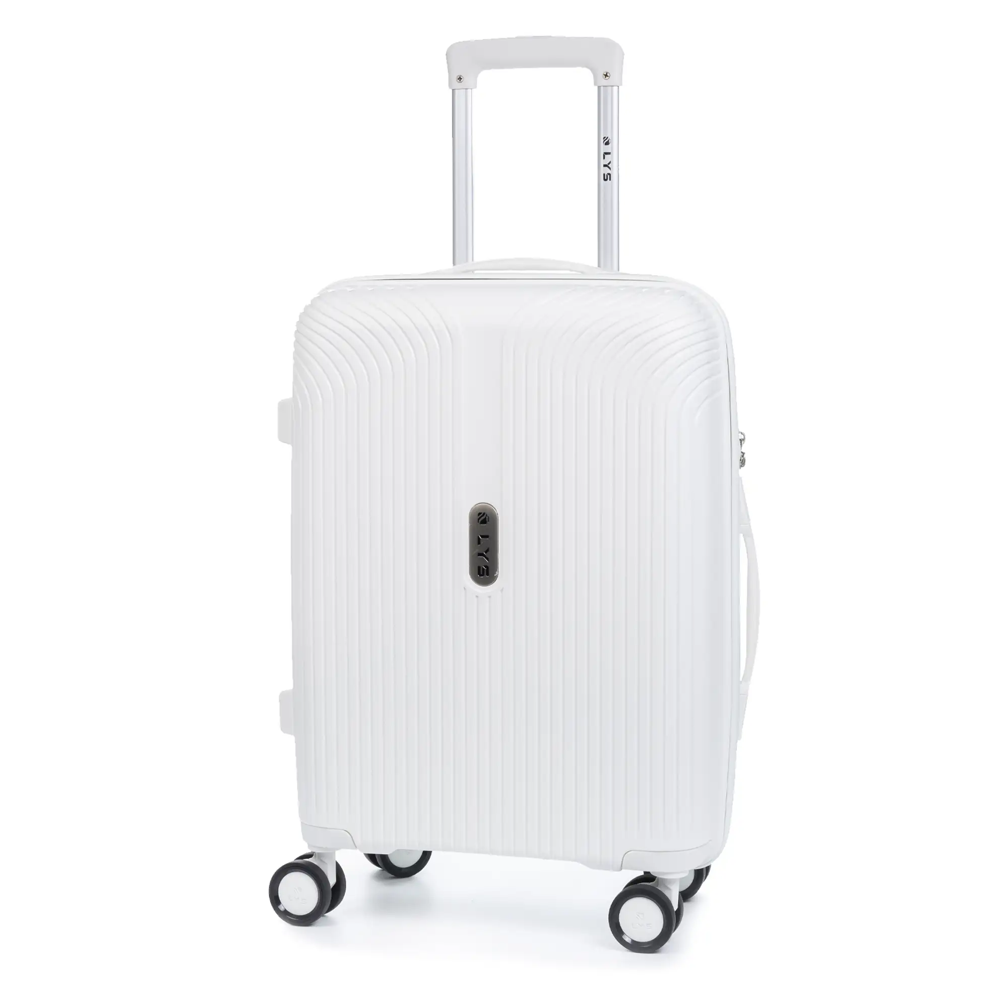 Maleta de cabina trolley de PP resistente a la rotura. Cerradura TSA numérica, 4 ruedas dobles giratorias 360°.