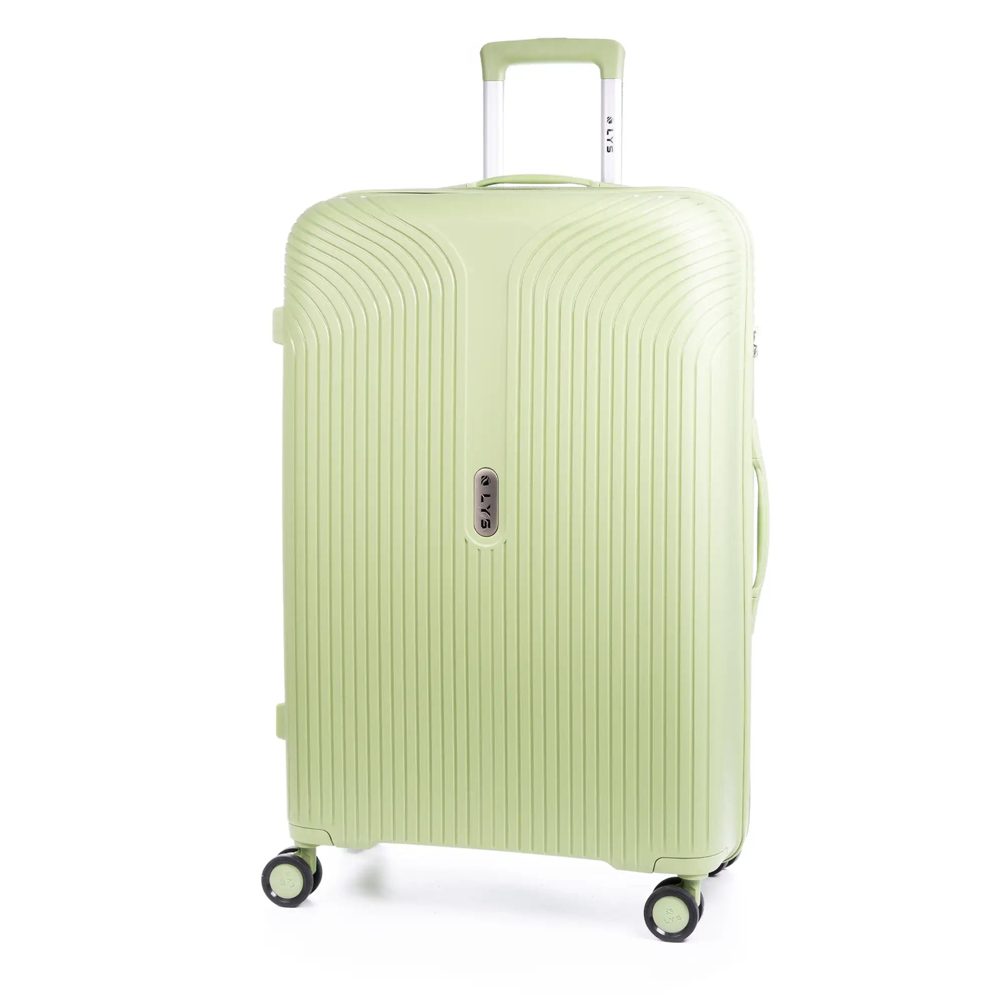 Maleta gran volumen trolley de PP resistente a la rotura. Cerradura TSA numérica, 4 ruedas dobles giratorias 360°.