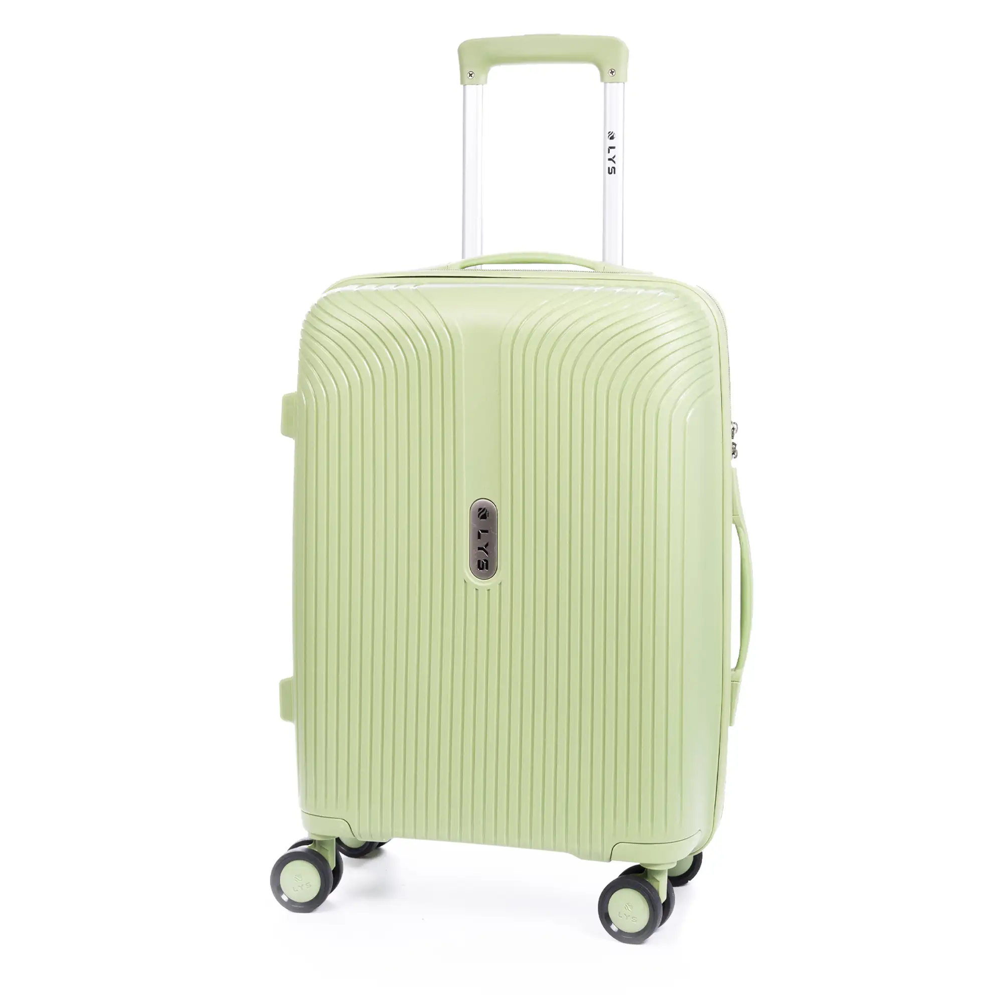 Maleta de cabina trolley de PP resistente a la rotura. Cerradura TSA numérica, 4 ruedas dobles giratorias 360°.