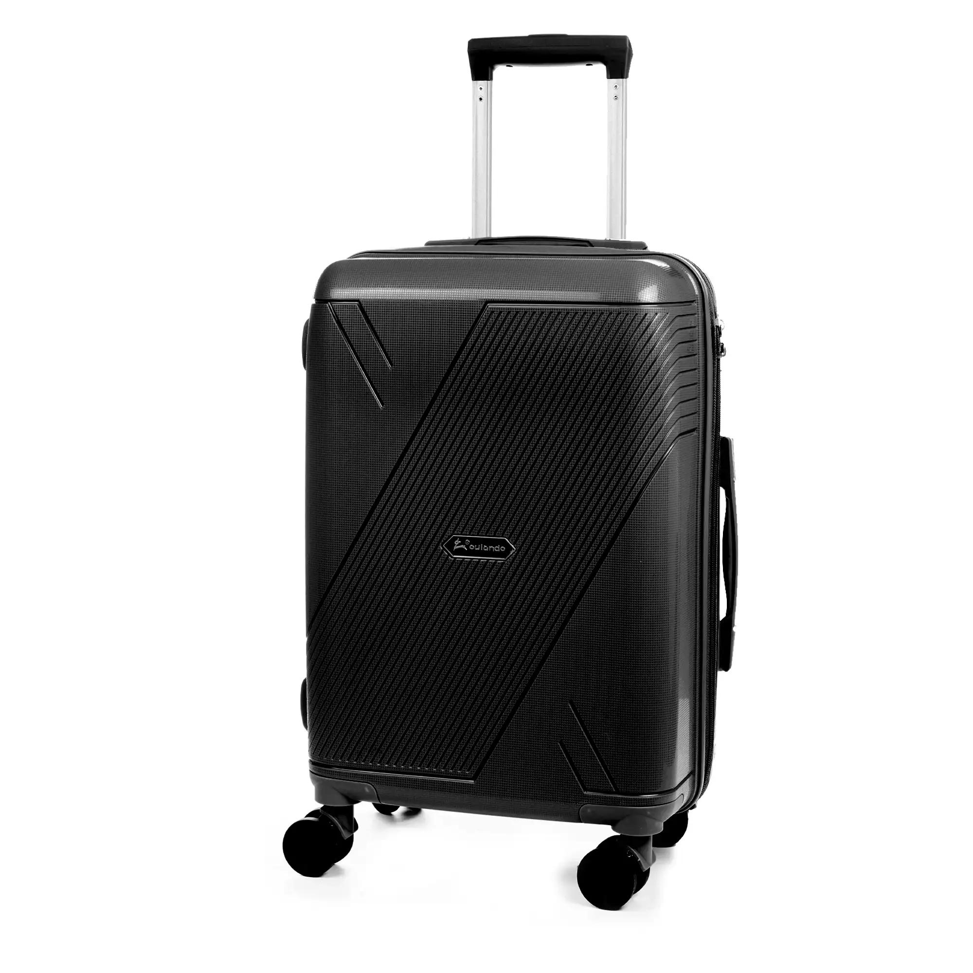 Maleta de cabina Trolley de PP resistente a la rotura. Cerradura TSA numérica, 4 ruedas dobles giratorias 360°.