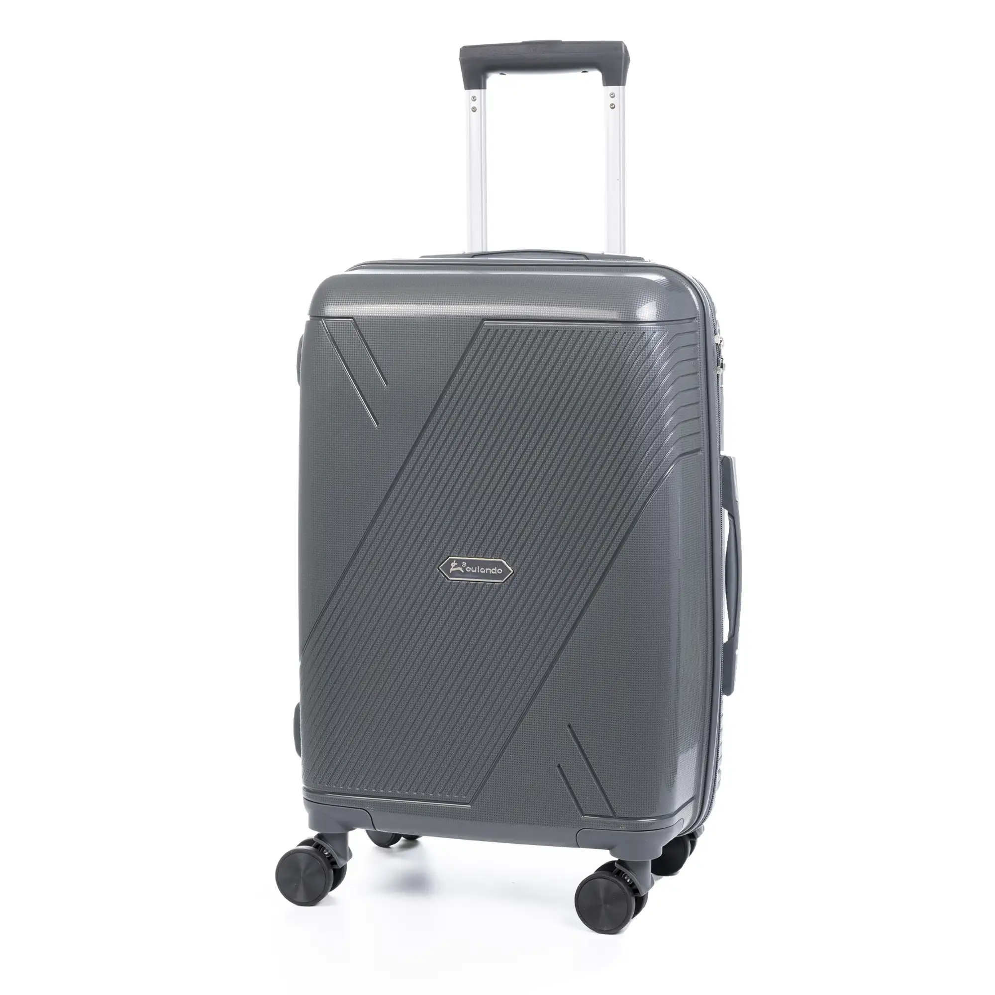 Maleta de cabina Trolley de PP resistente a la rotura. Cerradura TSA numérica, 4 ruedas dobles giratorias 360°.