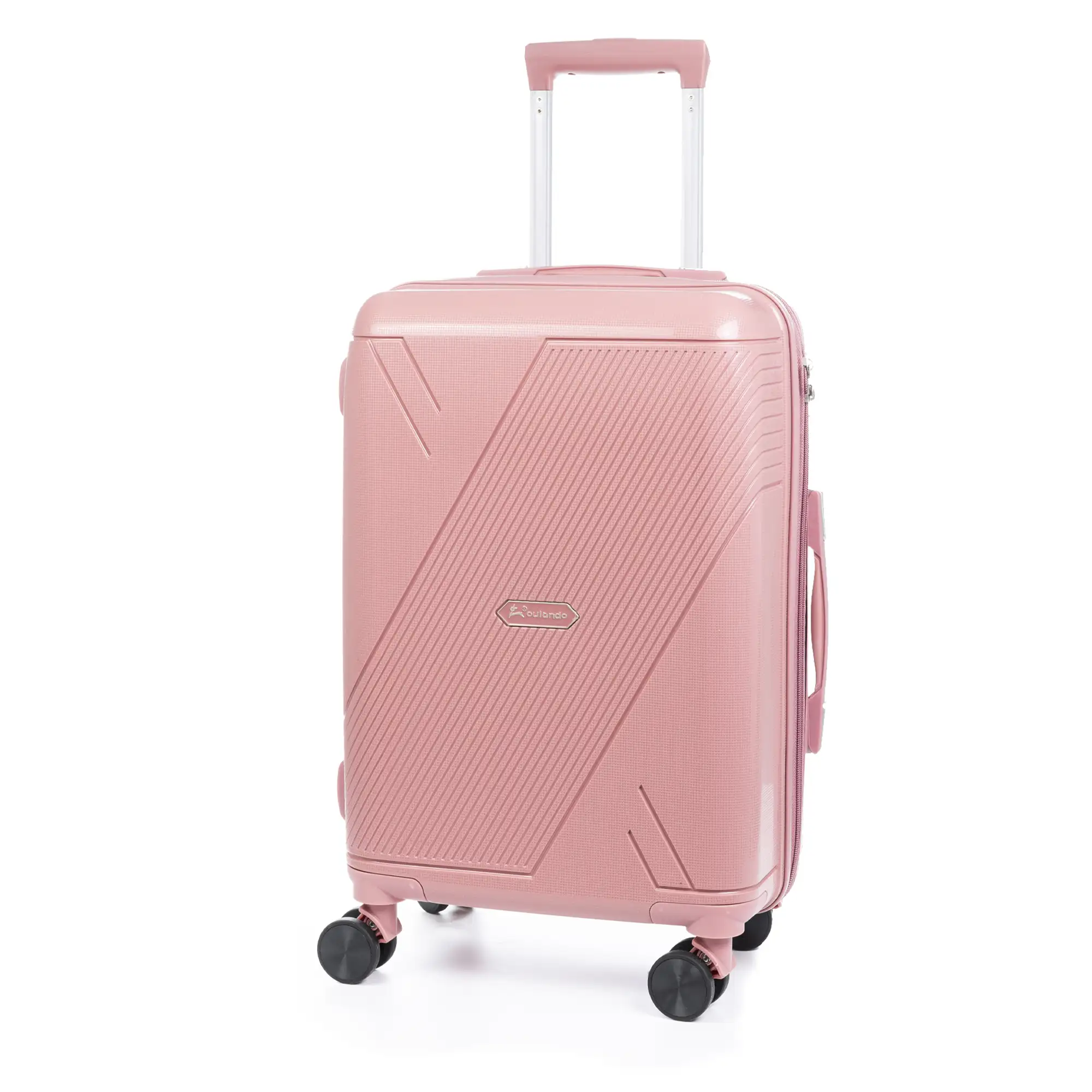 Maleta de cabina Trolley de PP resistente a la rotura. Cerradura TSA numérica, 4 ruedas dobles giratorias 360°.