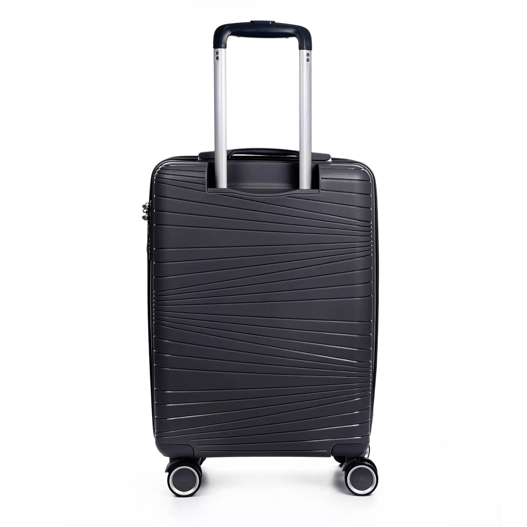 Maleta mediana Trolley de PP resistente a la rotura. Cerradura TSA numérica, 4 ruedas dobles giratorias 360°.