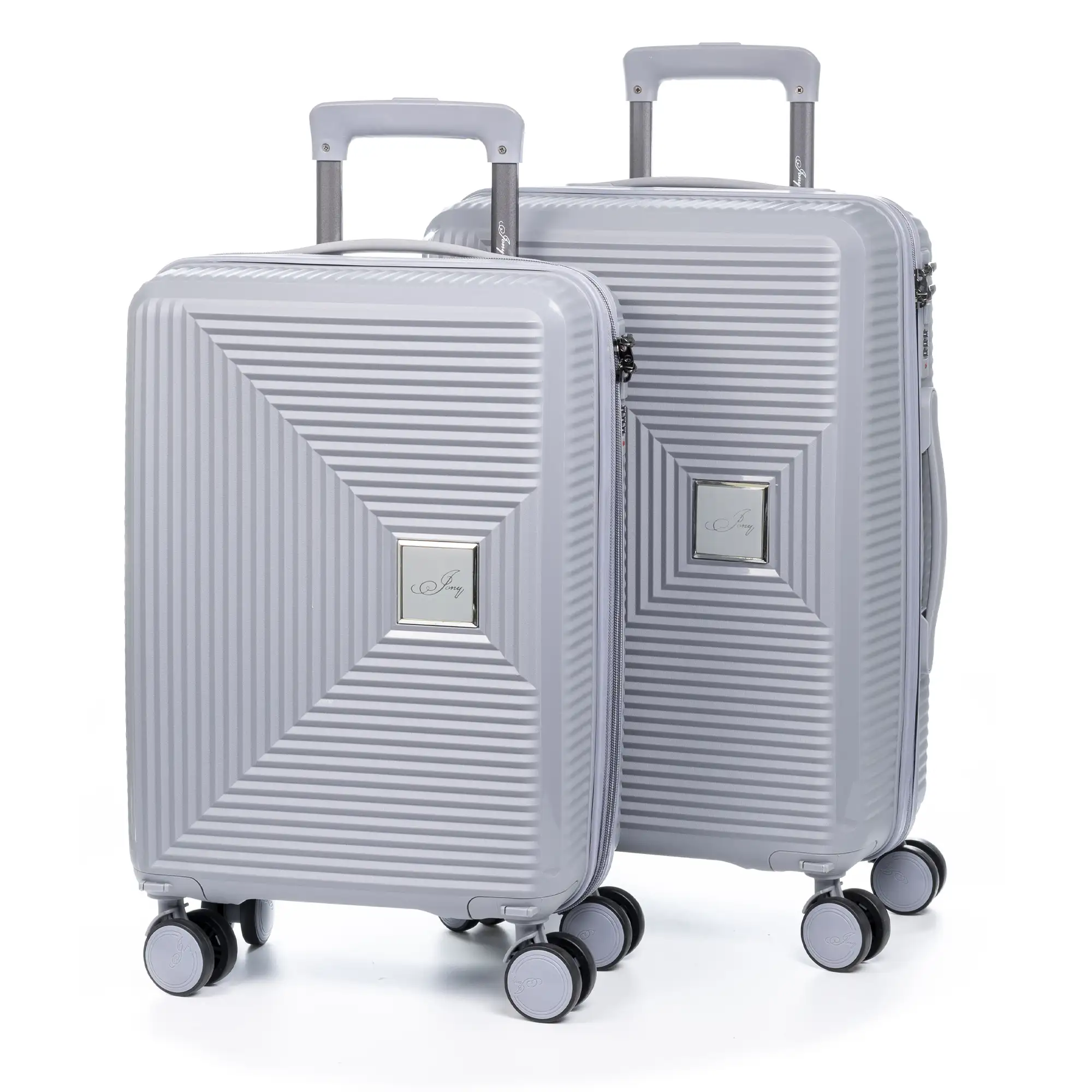 Juego de 2 maletas Trolley, en material ligero PP resistente a la rotura. Cerradura TSA numérica, 4 ruedas dobles giratorias 360°, extraíbles.