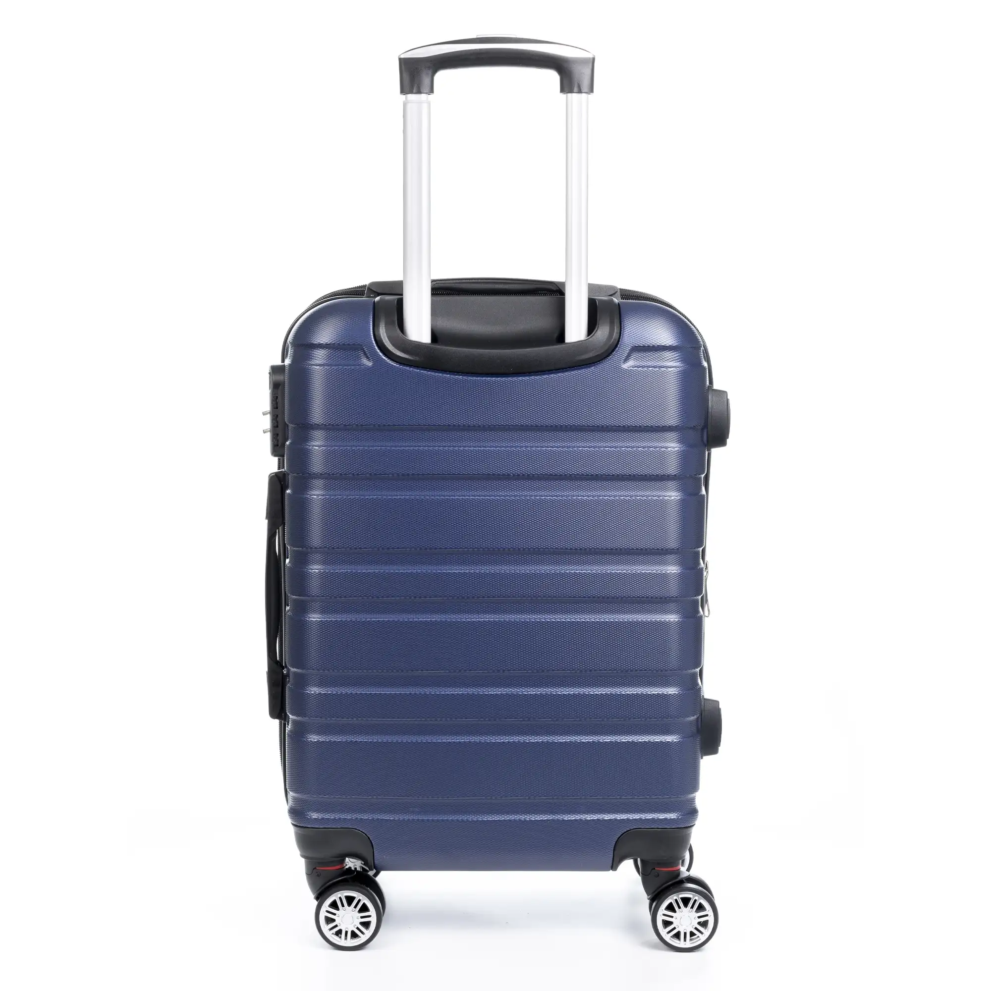 Maleta gran volumen Trolley extensible, en material ligero ABS de alta resistencia. Cerradura numérica, 4 ruedas dobles giratorias 360°.