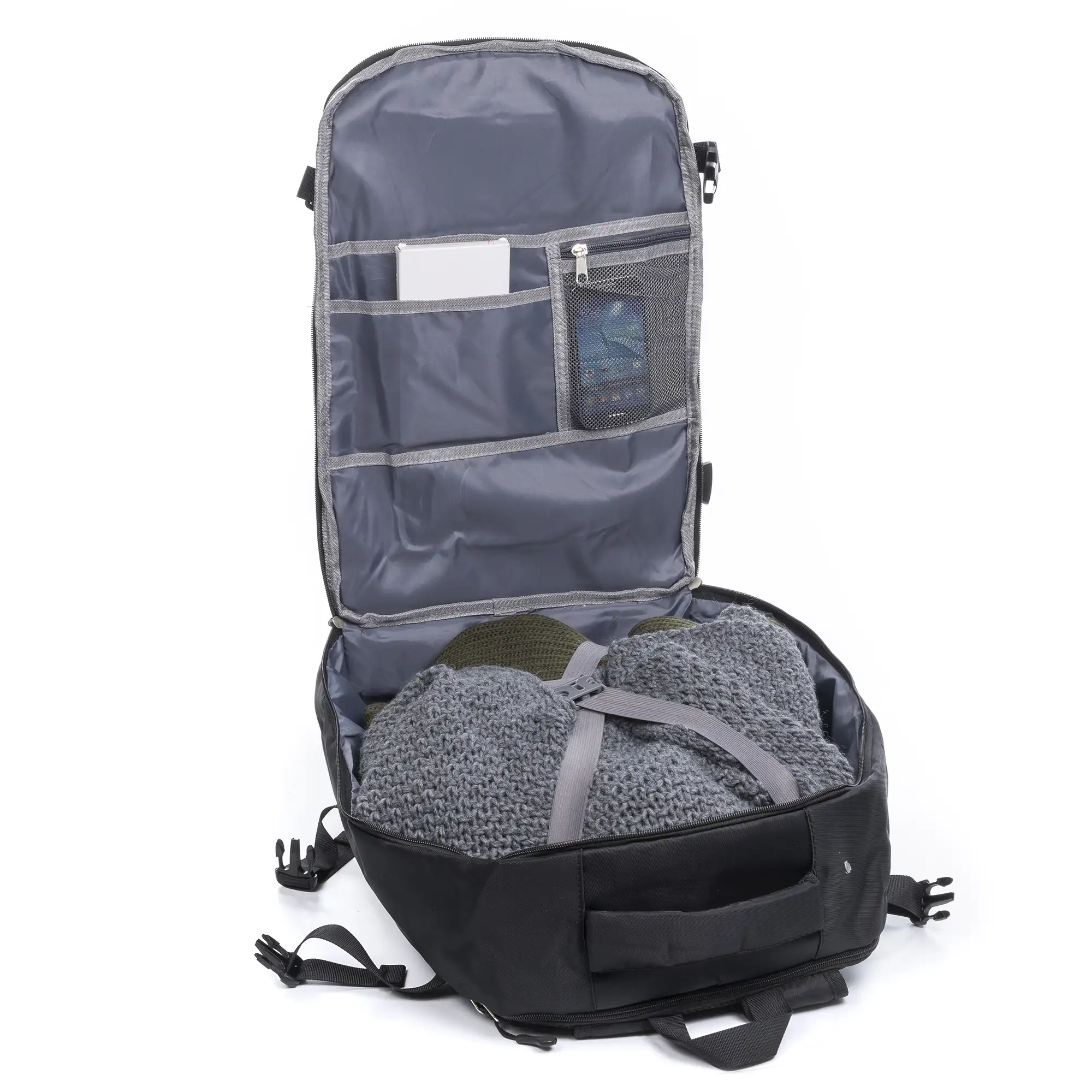 Mochila cabina multi compartimento, porta Laptop 17