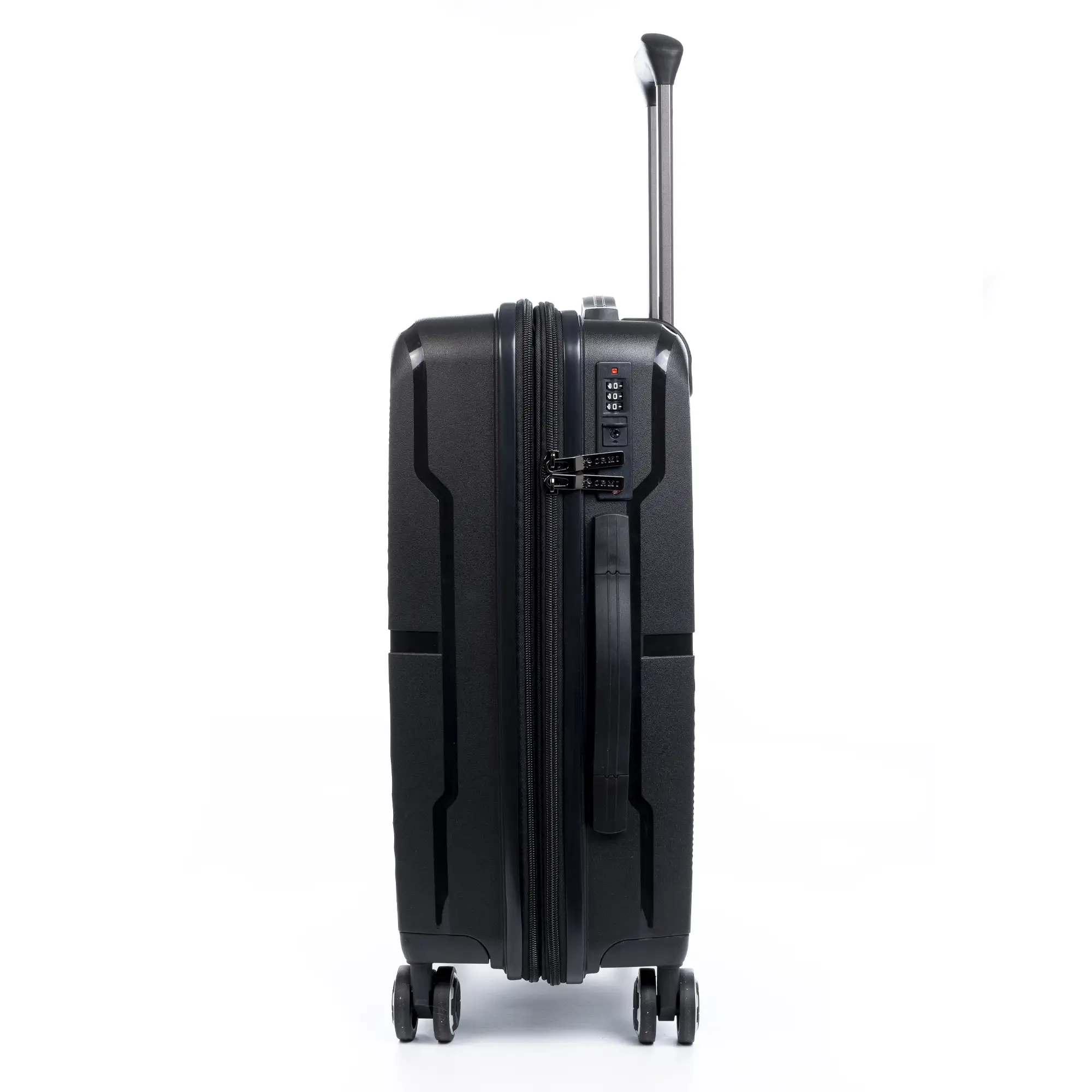 Juego de 3 maletas Trolley extensibles, en material ligero PP resistente a la rotura. Cerradura TSA numérica, 4 ruedas dobles giratorias 360°.