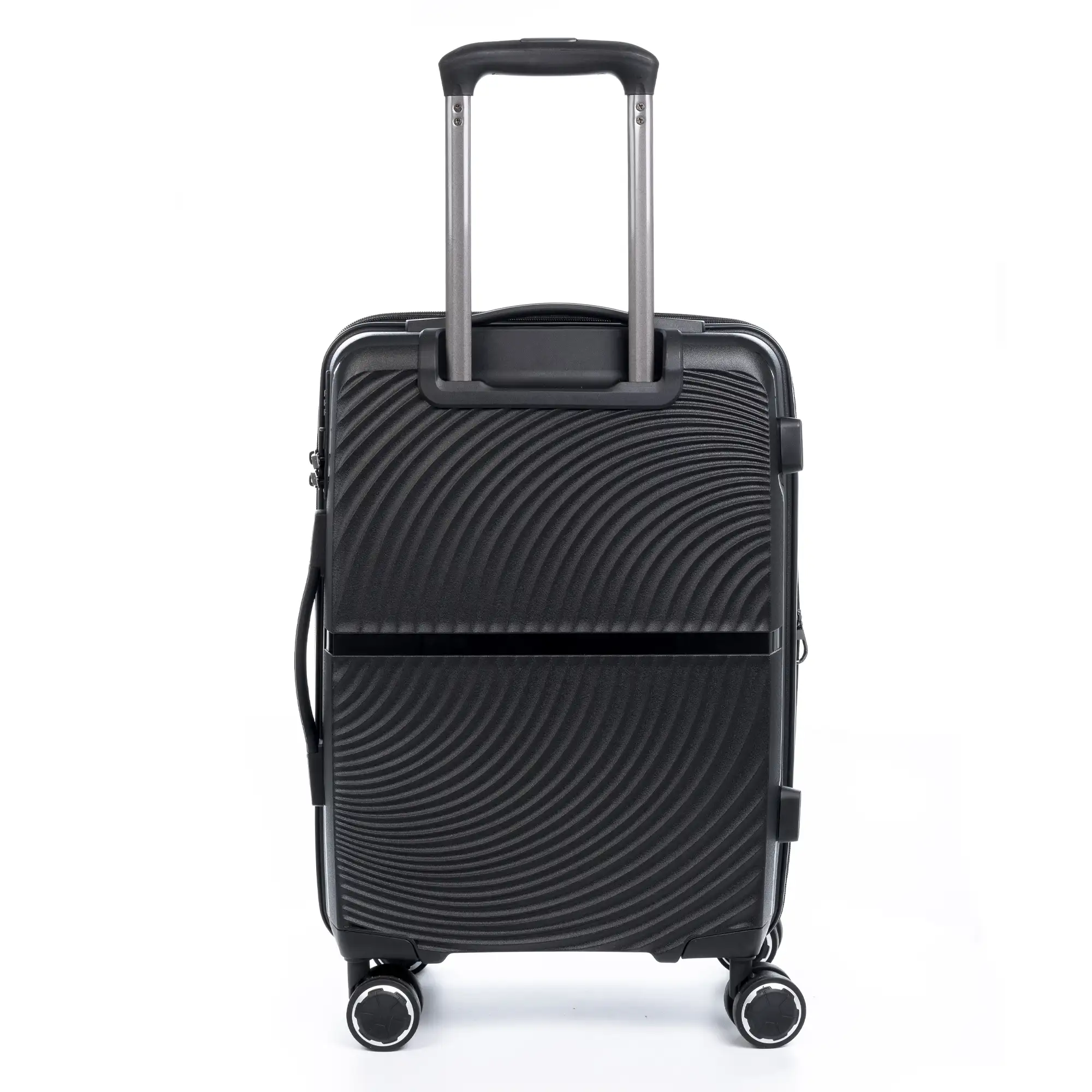 Juego de 3 maletas Trolley extensibles, en material ligero PP resistente a la rotura. Cerradura TSA numérica, 4 ruedas dobles giratorias 360°.