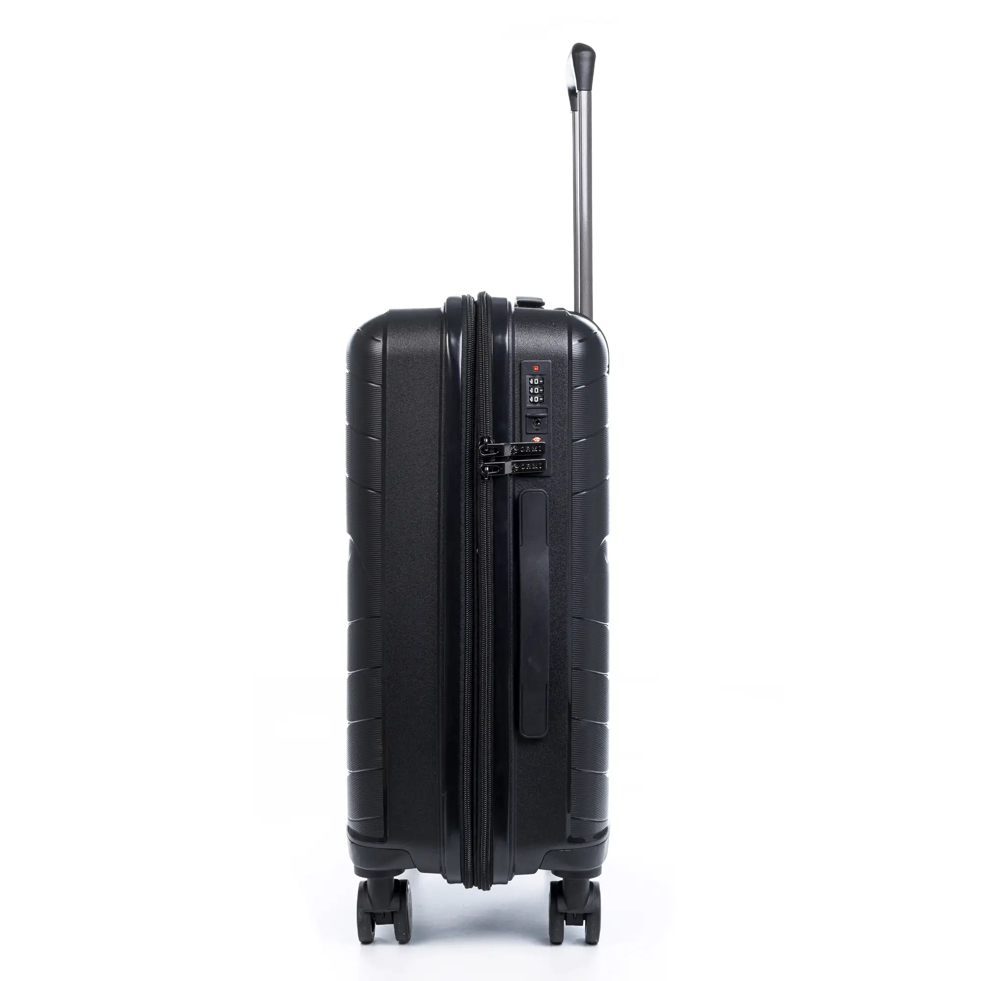 Juego de 3 maletas Trolley extensibles, en material ligero PP resistente a la rotura. Cerradura TSA numérica, 4 ruedas dobles giratorias 360°.
