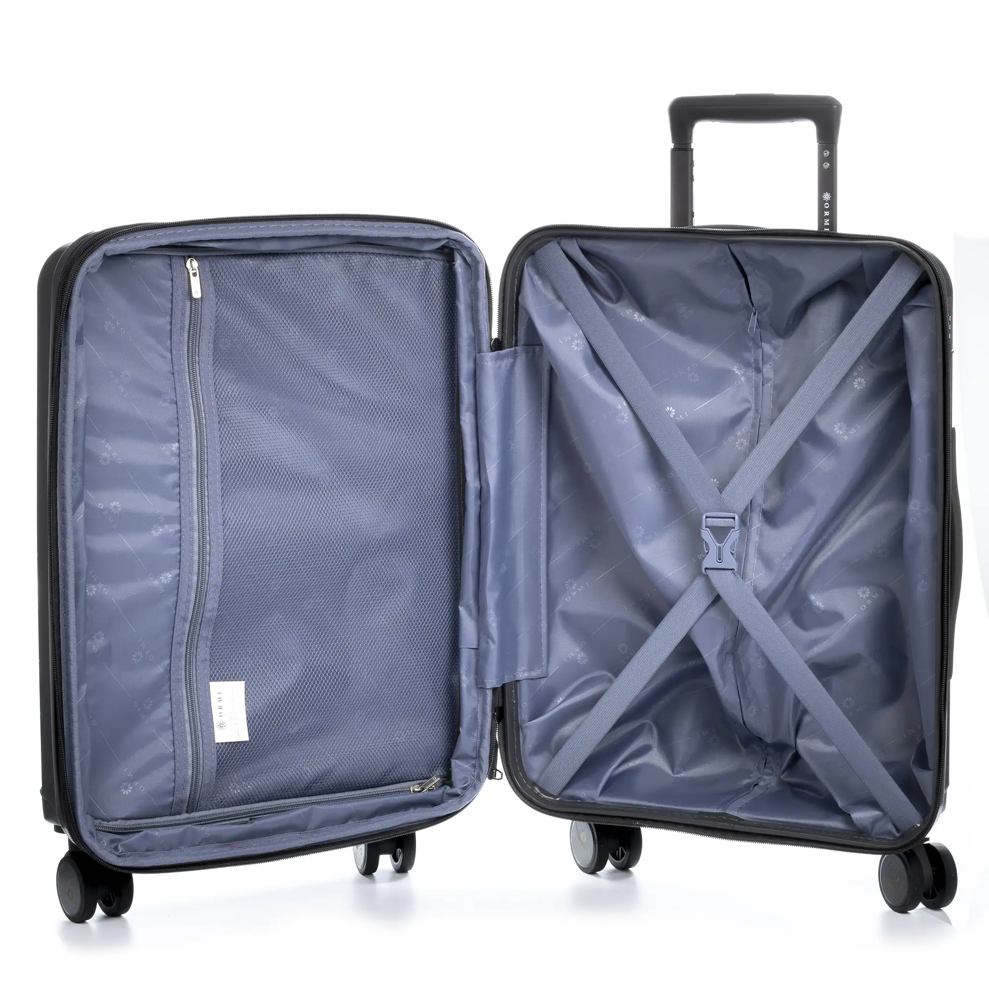Juego de 3 maletas Trolley extensibles, en material ligero PP resistente a la rotura. Cerradura TSA numérica, 4 ruedas dobles giratorias 360°.