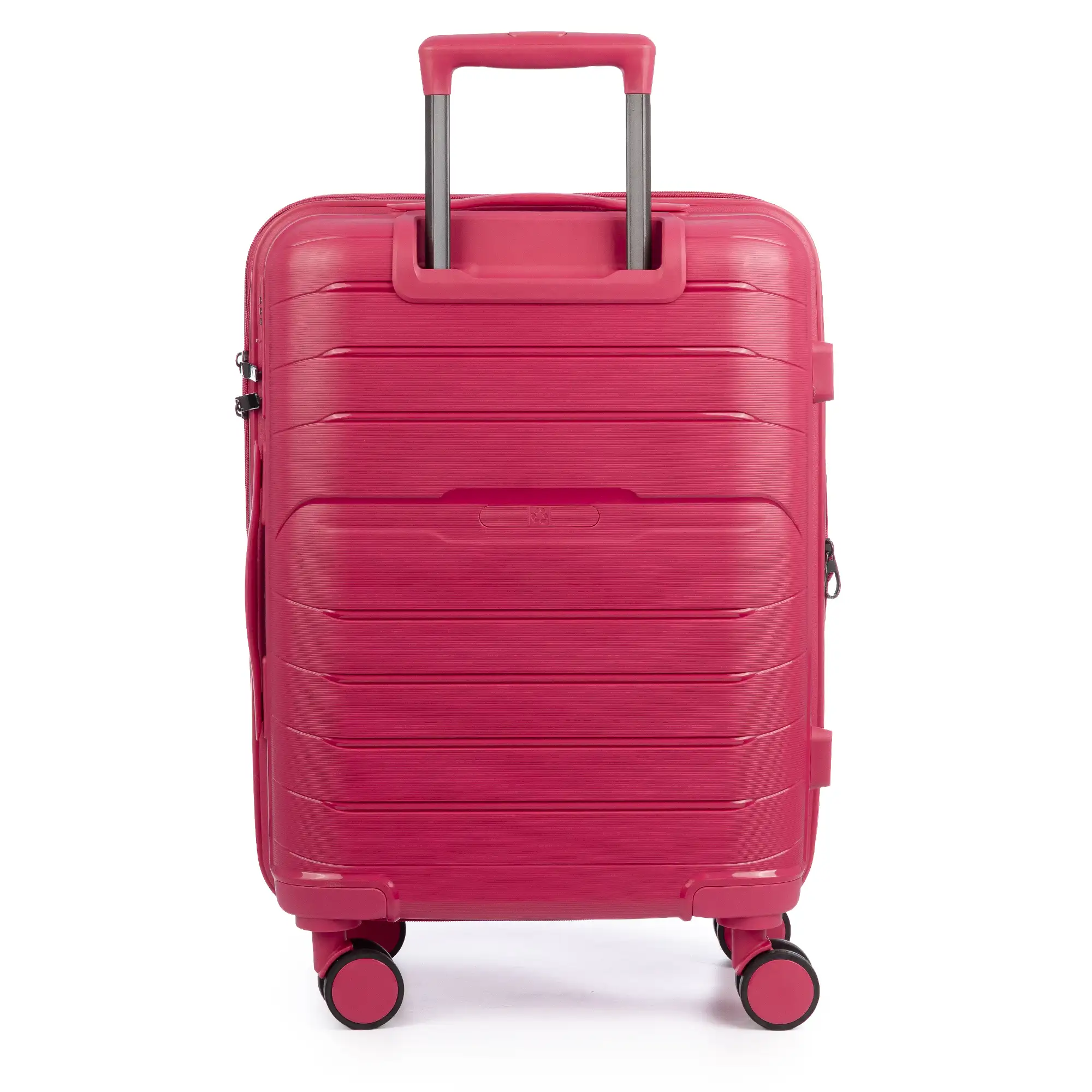 Juego de 3 maletas Trolley extensibles, en material ligero PP resistente a la rotura. Cerradura TSA numérica, 4 ruedas dobles giratorias 360°.