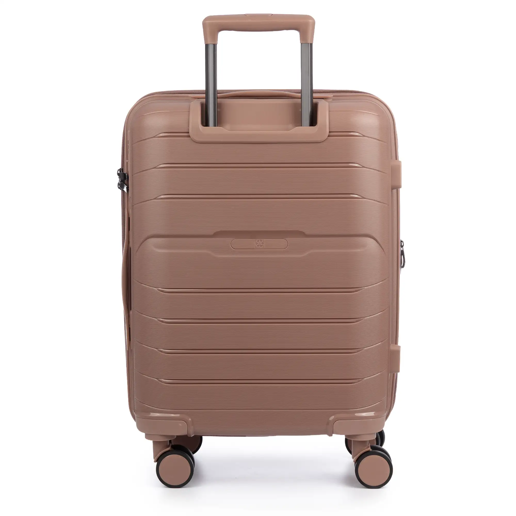 Juego de 3 maletas Trolley extensibles, en material ligero PP resistente a la rotura. Cerradura TSA numérica, 4 ruedas dobles giratorias 360°.