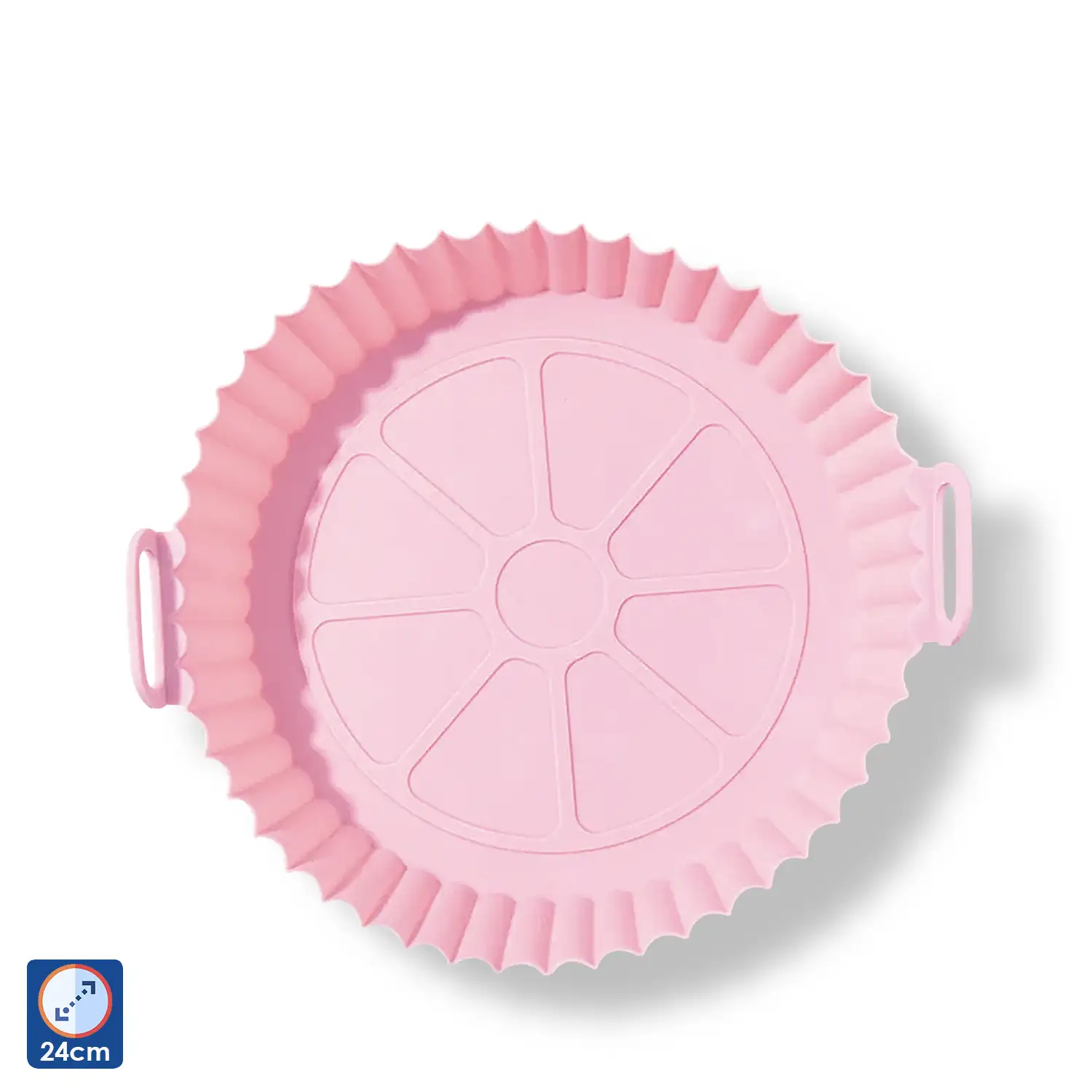 Molde silicona con asas especial freidora de aire. 24x19x6 cms. Grado alimentario.