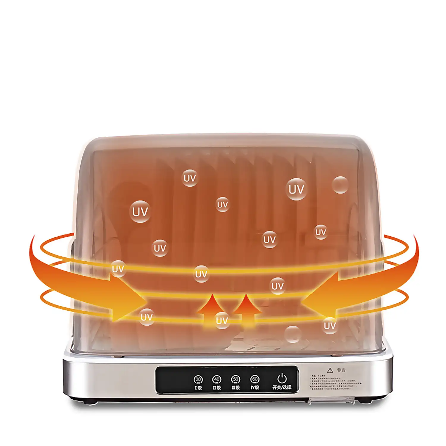 Esterilizador UV sobremesa antivirus de alta temperatura, secado de vajilla 32L.