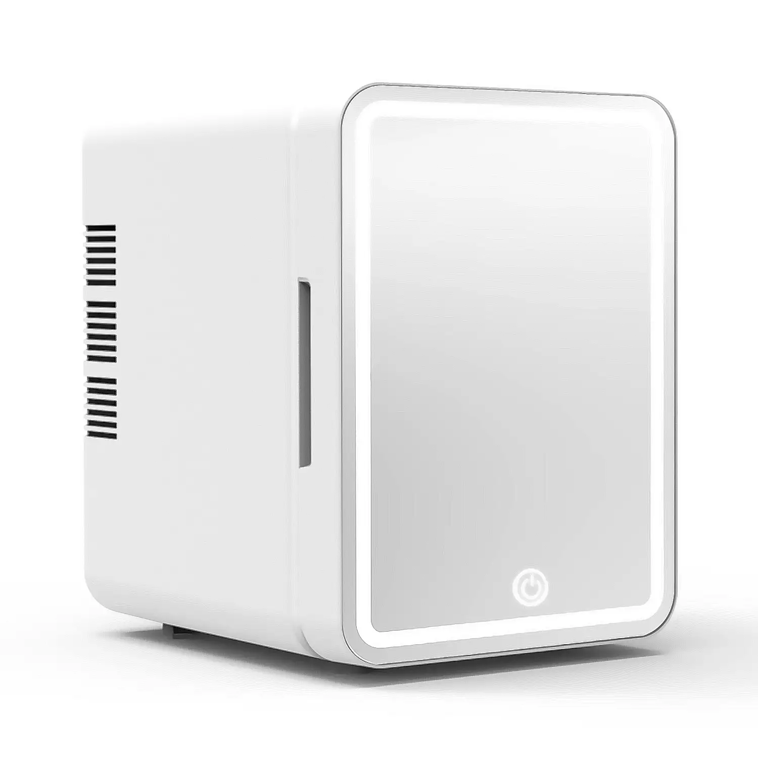 Refrigerador de belleza, mini nevera para maquillaje portátil de 6 litros, modo de iluminación espejo LED. Frio/Calor (2-65 gr C)