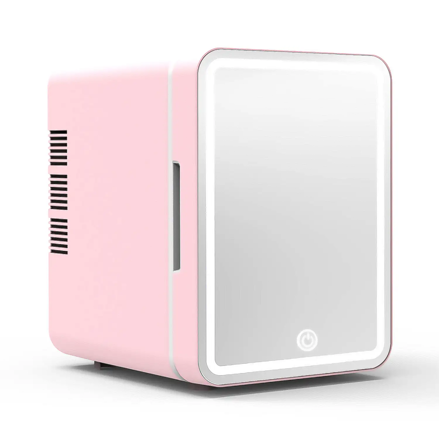 Refrigerador de belleza, mini nevera para maquillaje portátil de 6 litros, modo de iluminación espejo LED. Frio/Calor (2-65 gr C)