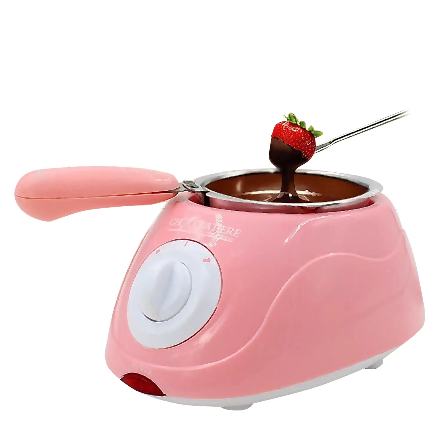 Chocolatera eléctrica con multiples accesorios, derrite chocolate sin agua. Cazo 250 ml.
