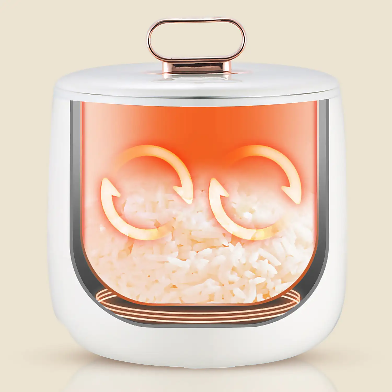 Olla multifunción eléctrica, Hot pot, arrocera, con aislamiento térmico (6h), depósito 1.8L antiadherente, 400W