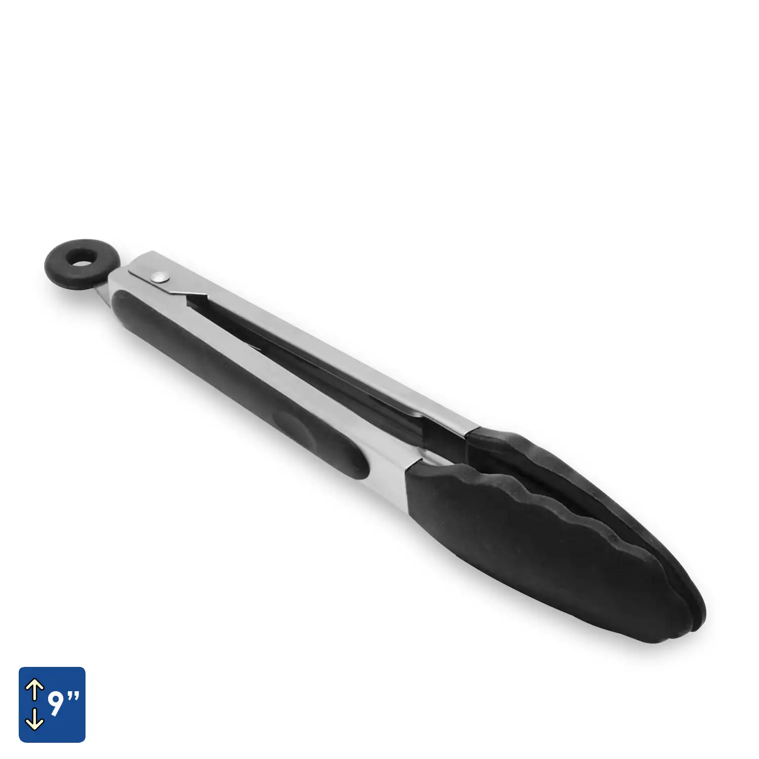 Pinzas Comida de Acero Inoxidable y Punta de Silicona de Grado Alimenticio sin BPA 23 cm. (9 pulgadas)