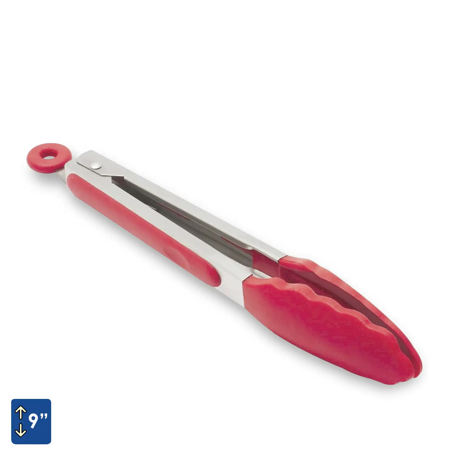 Pinzas Comida de Acero Inoxidable y Punta de Silicona de Grado Alimenticio sin BPA 23 cm. (9 pulgadas)