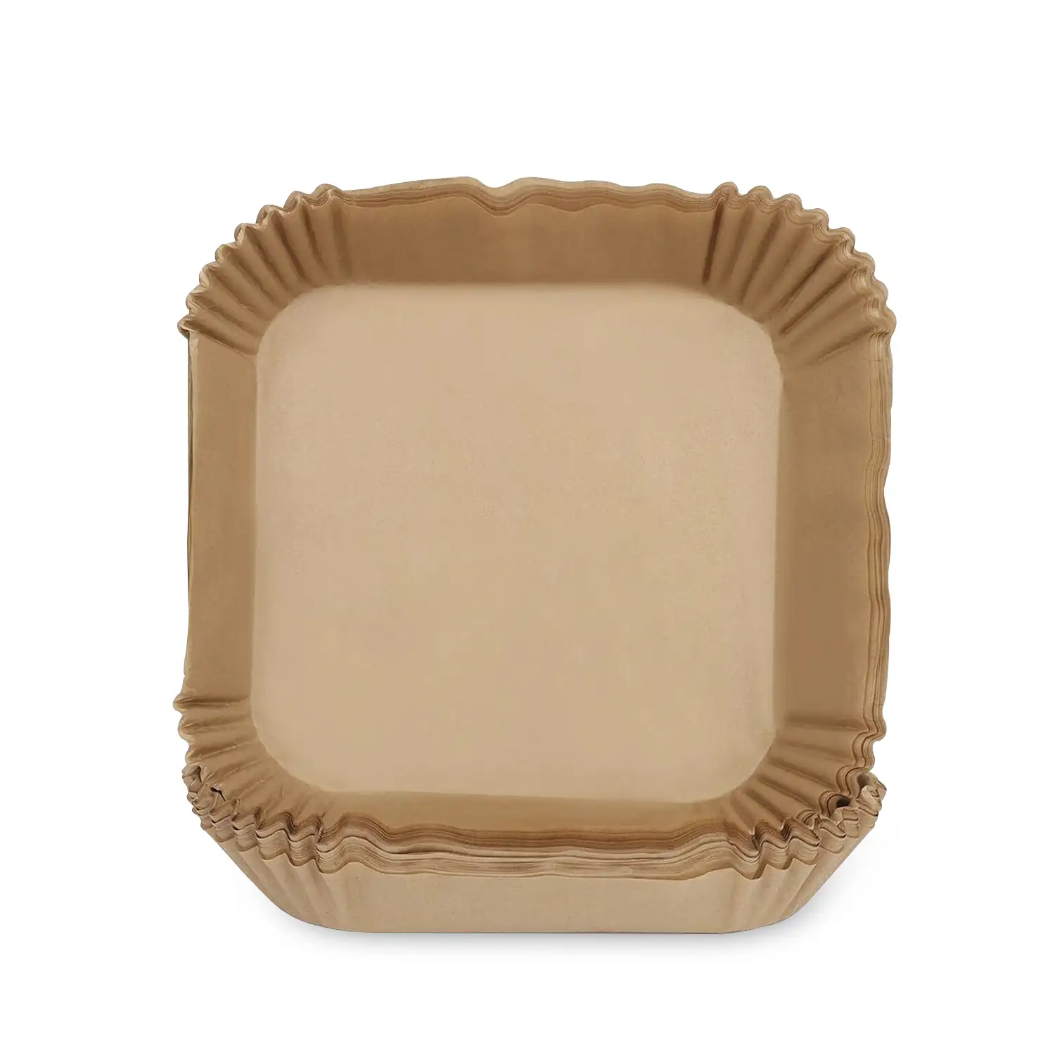 Papel para freidora de aire, 50 piezas, cuadrado, papel vegetal de horno antiadherente desechable sin perforar para hornear asar microondas sartén (20cm)