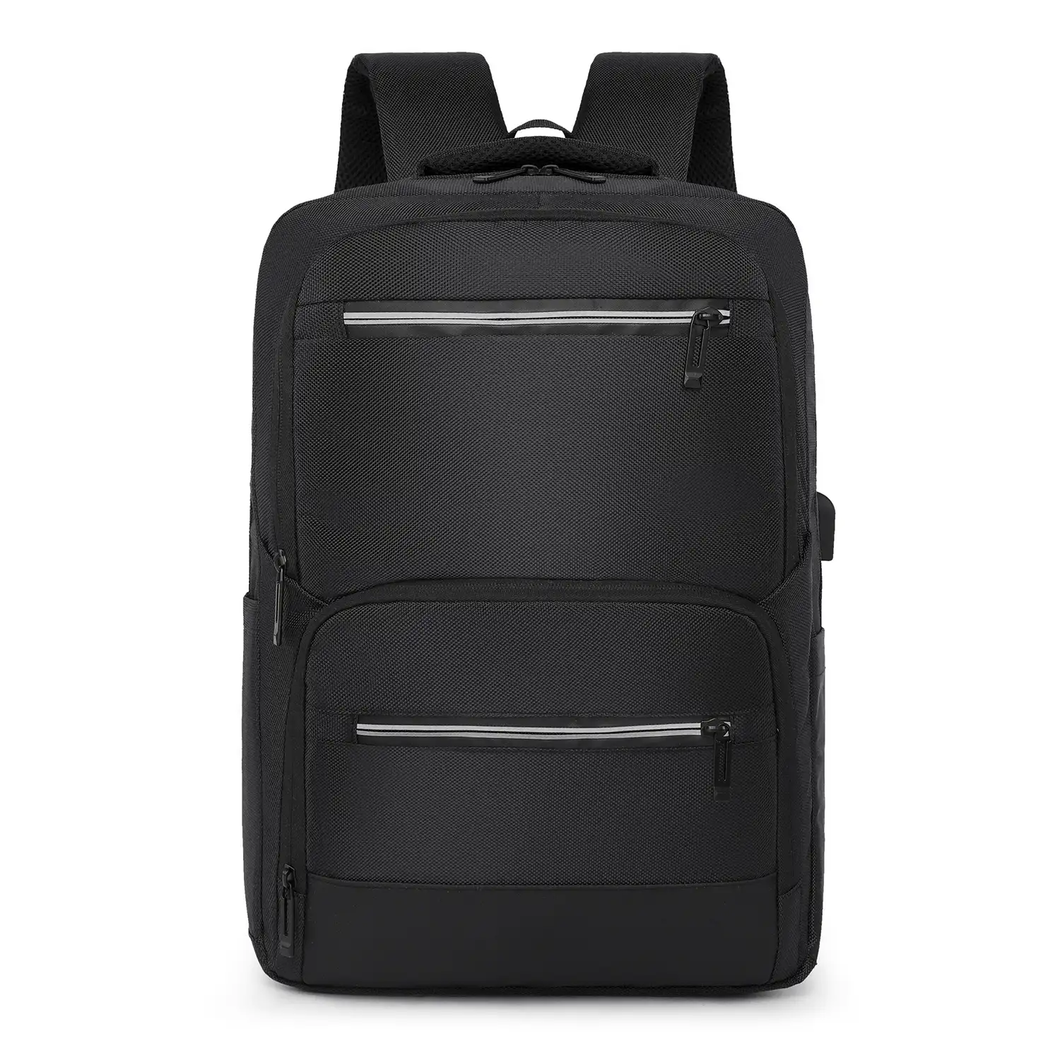 Mochila de viaje con gran resistencia, impermeable y con conexión USB. Acolchada, ventilada y con asa para trolley.