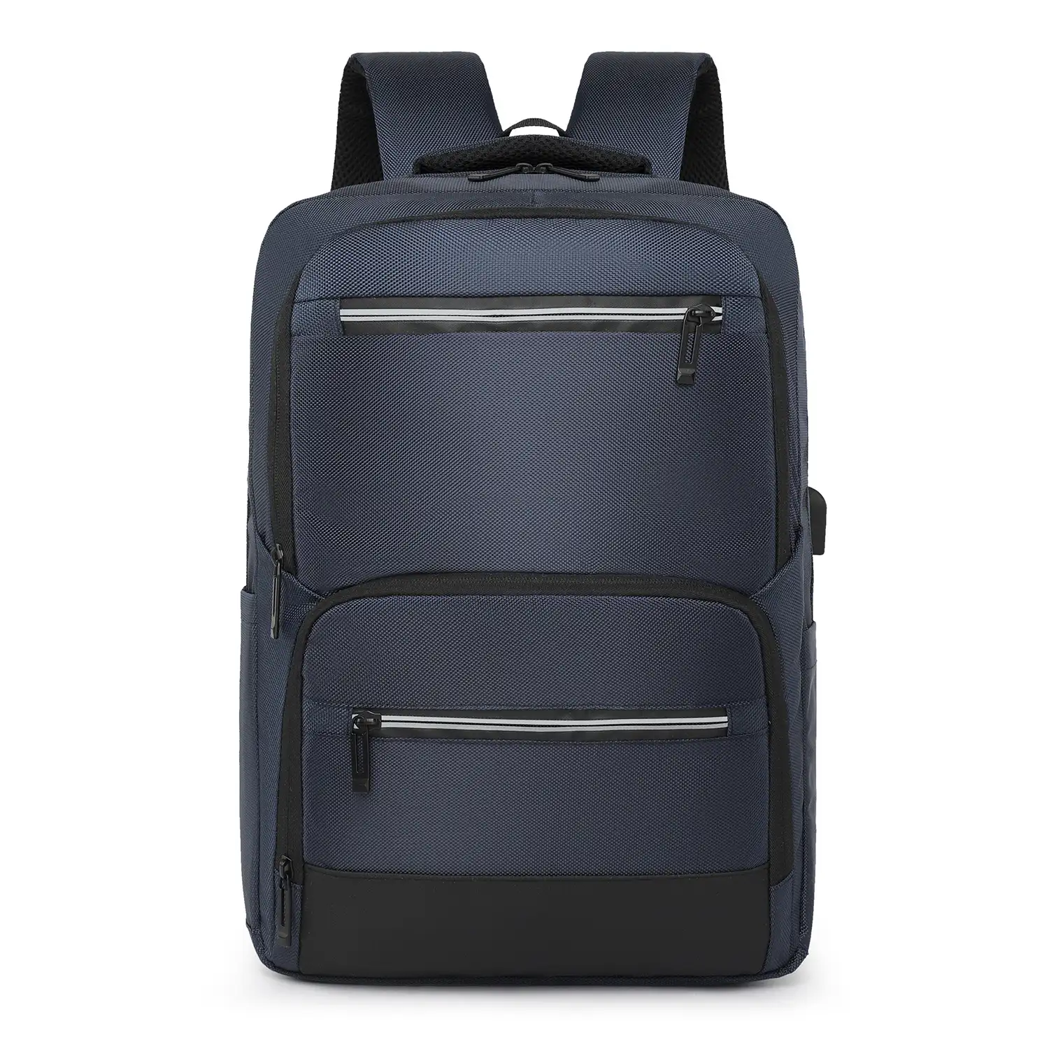 Mochila de viaje con gran resistencia, impermeable y con conexión USB. Acolchada, ventilada y con asa para trolley.