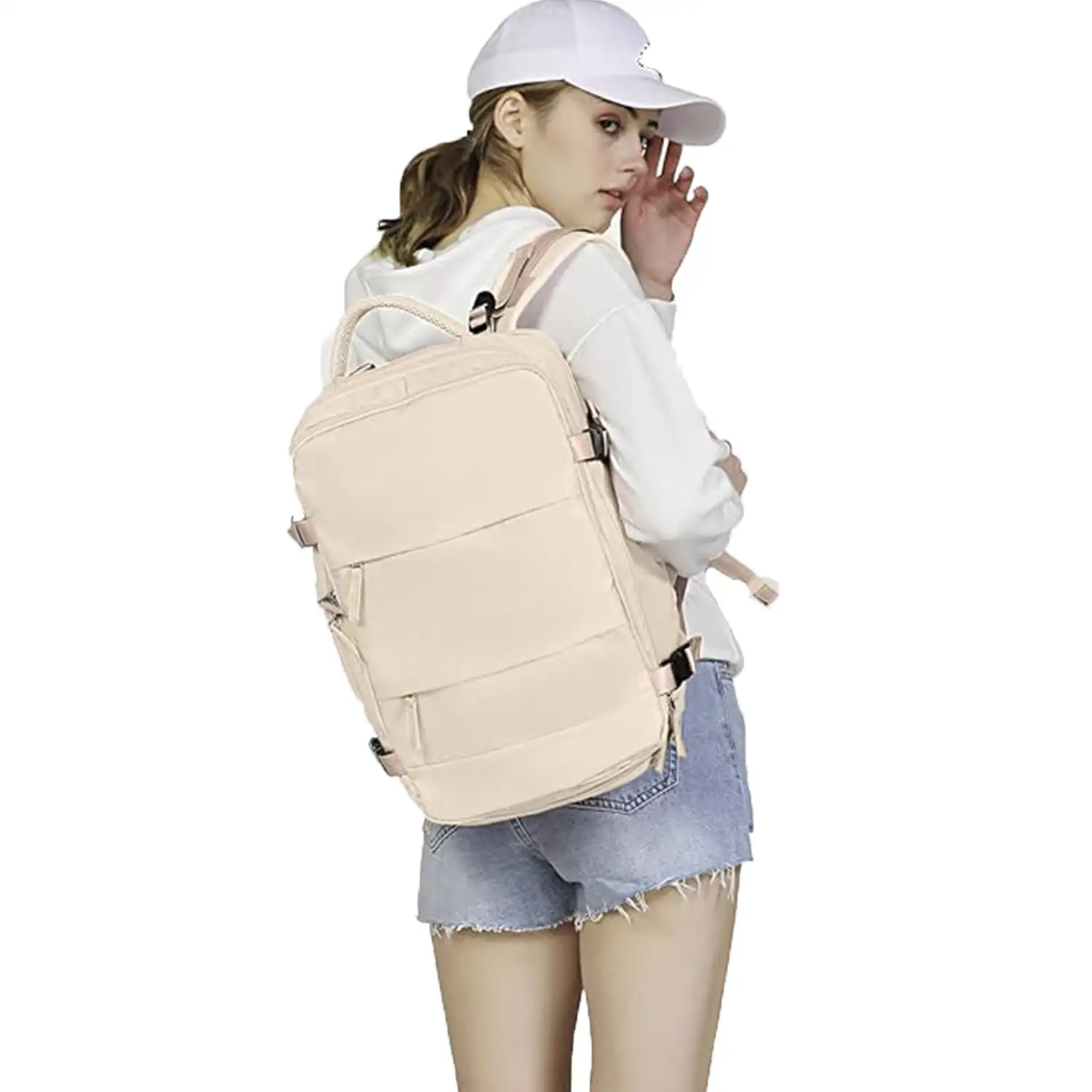 Mochila cabina viaje de gran capacidad con multicompartimento (calzado,ropa,portátil).