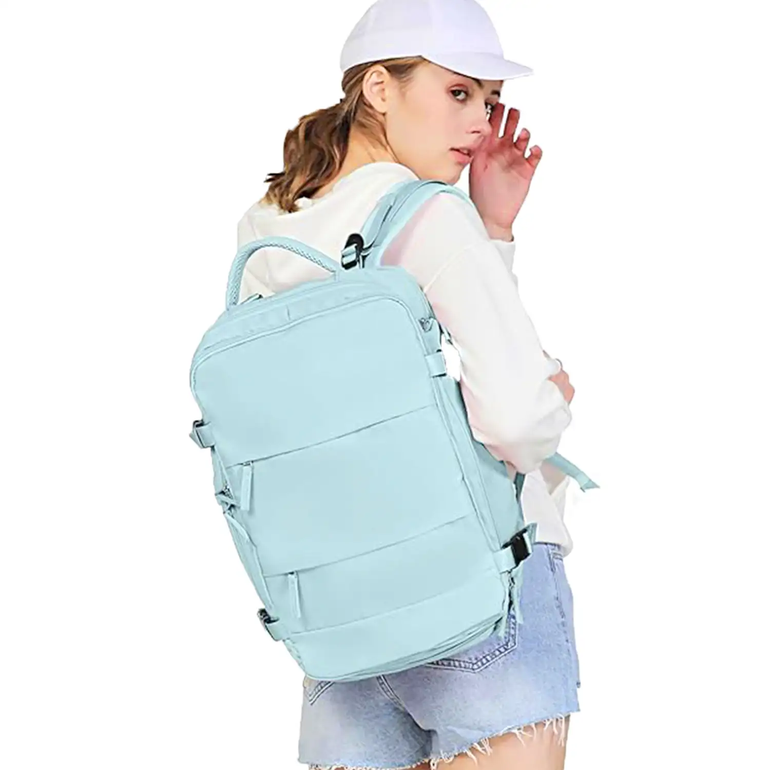 Mochila cabina viaje de gran capacidad con multicompartimento (calzado,ropa,portátil).