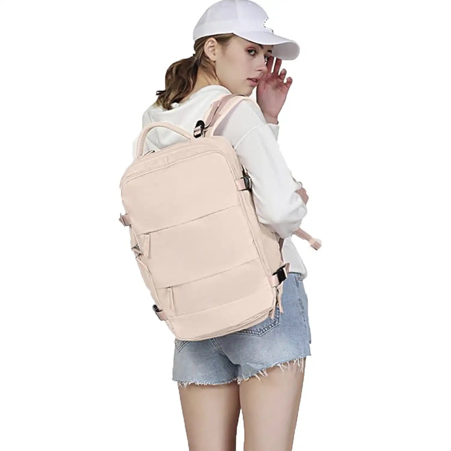 Mochila cabina viaje de gran capacidad con multicompartimento (calzado,ropa,portátil).