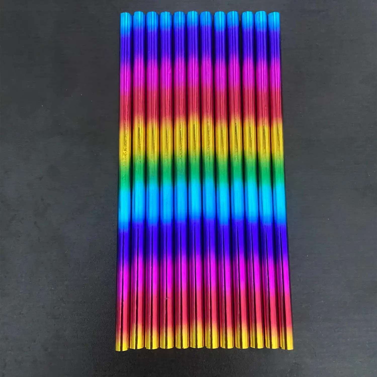 Set 12 lapiceros madera magic rainbow
