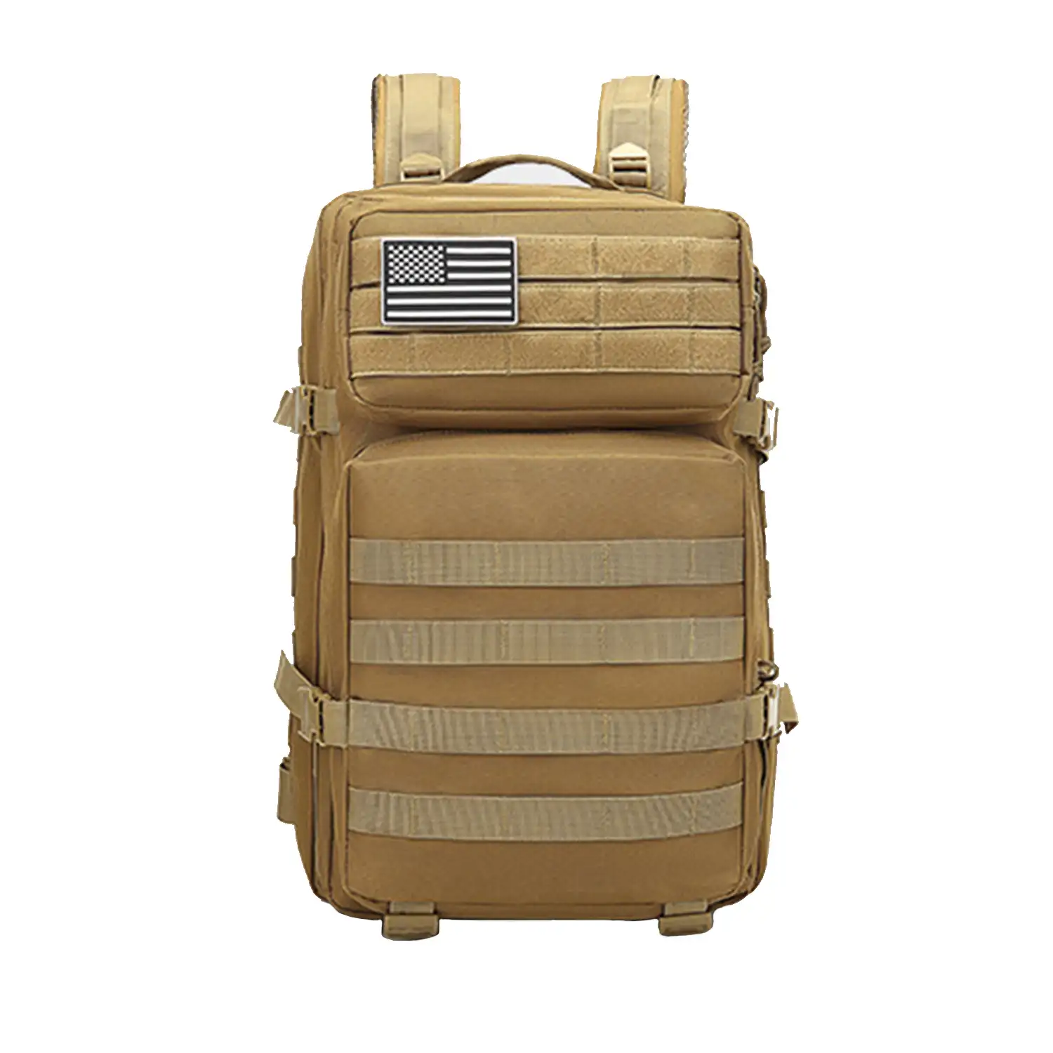 Mochila táctica militar de 45 Litros con sistema Molle de gran capacidad e impermeable. Perfecta para emergencias, días de caza, senderismo y acampadas.