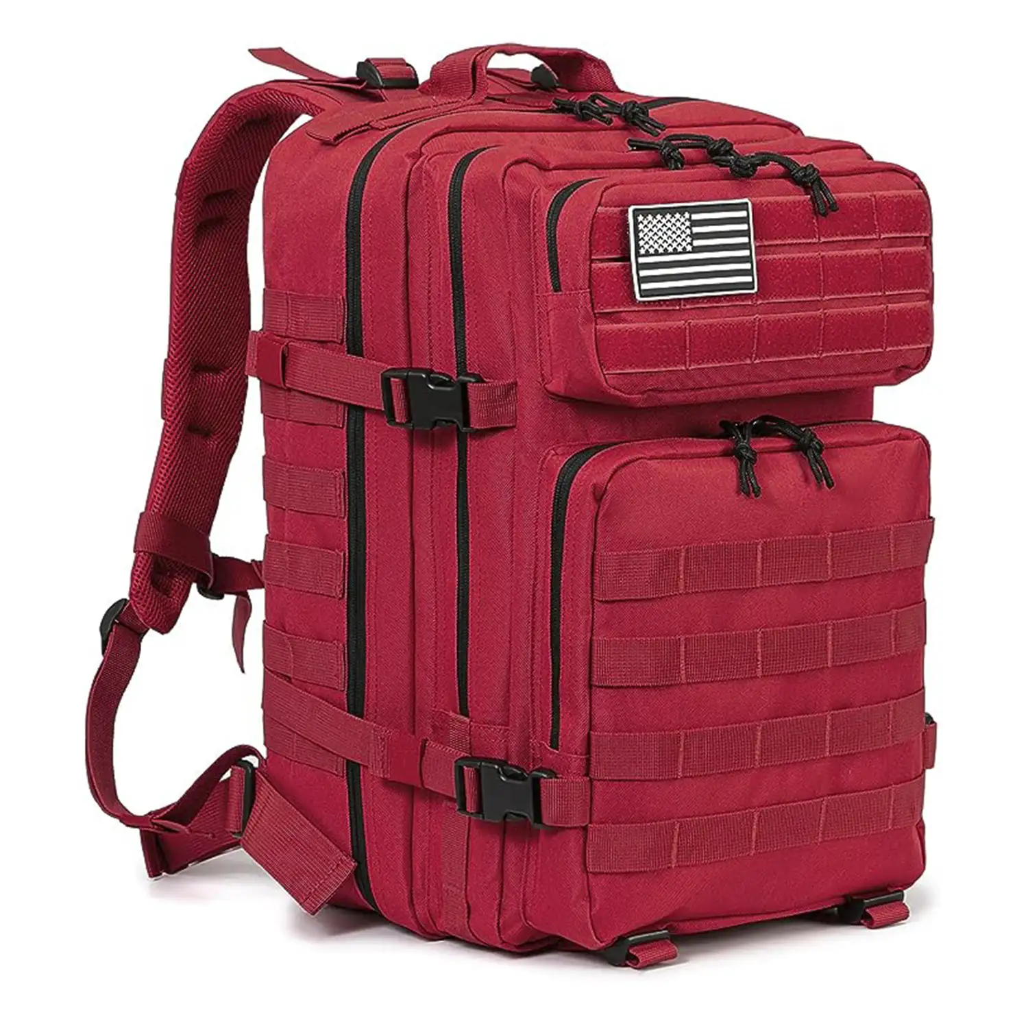 Mochila táctica militar de 45 Litros con sistema Molle de gran capacidad e impermeable. Perfecta para emergencias, días de caza, senderismo y acampadas.