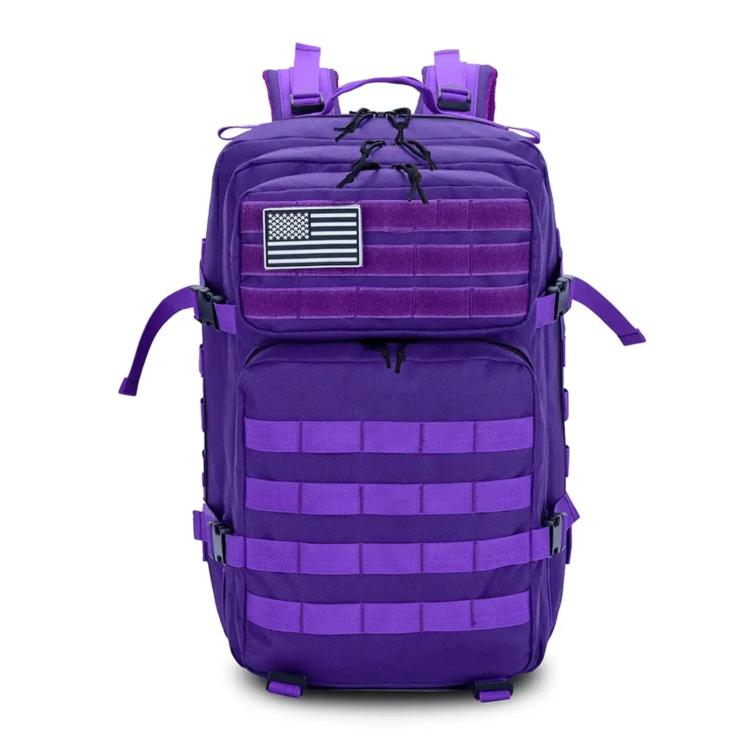 Mochila táctica militar de 45 Litros con sistema Molle de gran capacidad e impermeable. Perfecta para emergencias, días de caza, senderismo y acampadas.