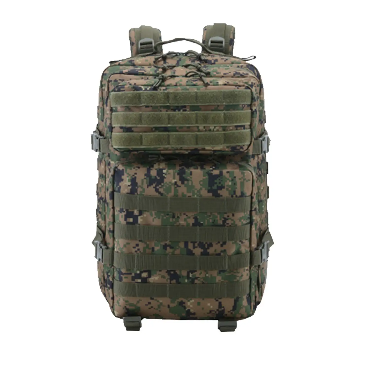 Mochila táctica militar de 45 Litros con sistema Molle de gran capacidad e impermeable. Perfecta para emergencias, días de caza, senderismo y acampadas.