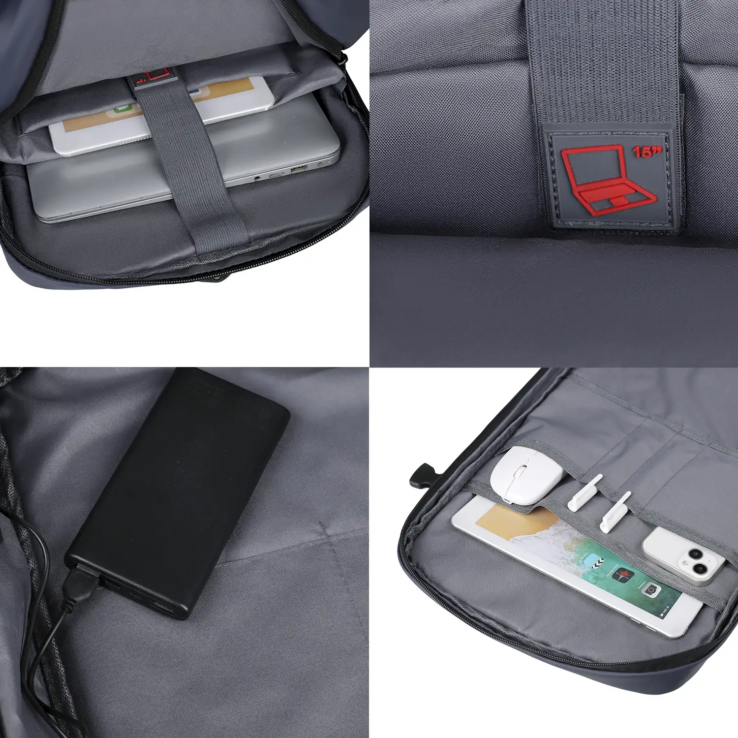 Mochila de cabina de viaje con gran capacidad y multicompartimento. Alta resistencia, impermeable y con conexión USB.