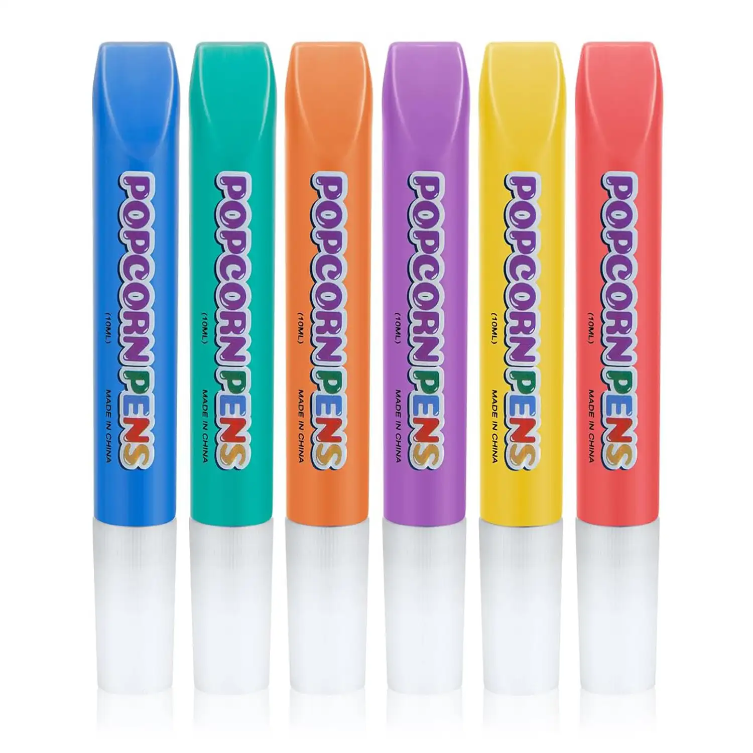 Set 6 Bolígrafos Mágicos de Palomitas de Maíz 3D