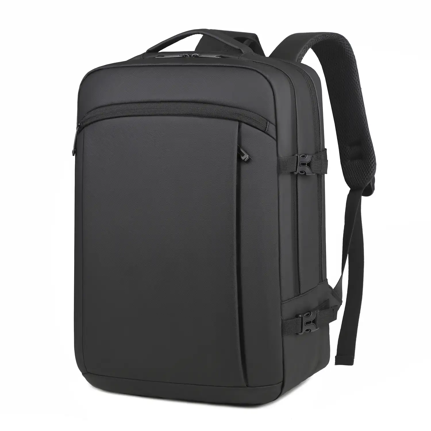 Mochila de viaje con gran resistencia y conexión usb. Impermeable, acolchada y ventilada. Asa para trolley